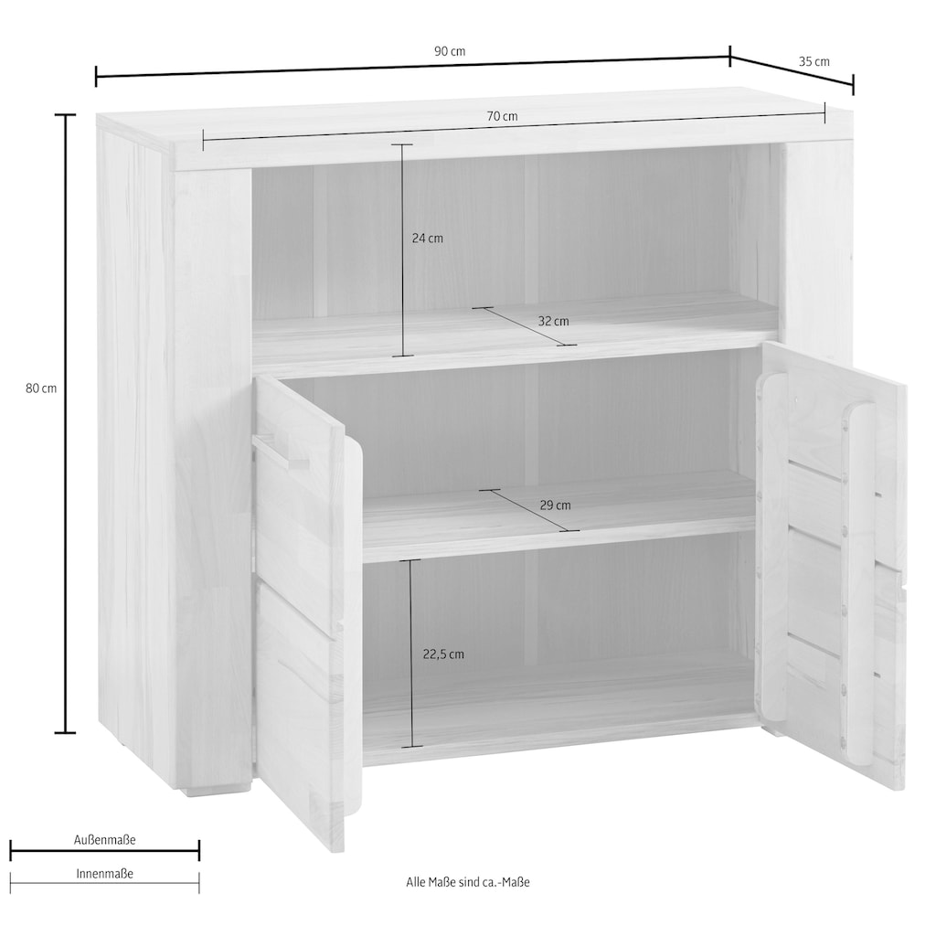 Woltra Kommode »Celle«, Breite 90cm