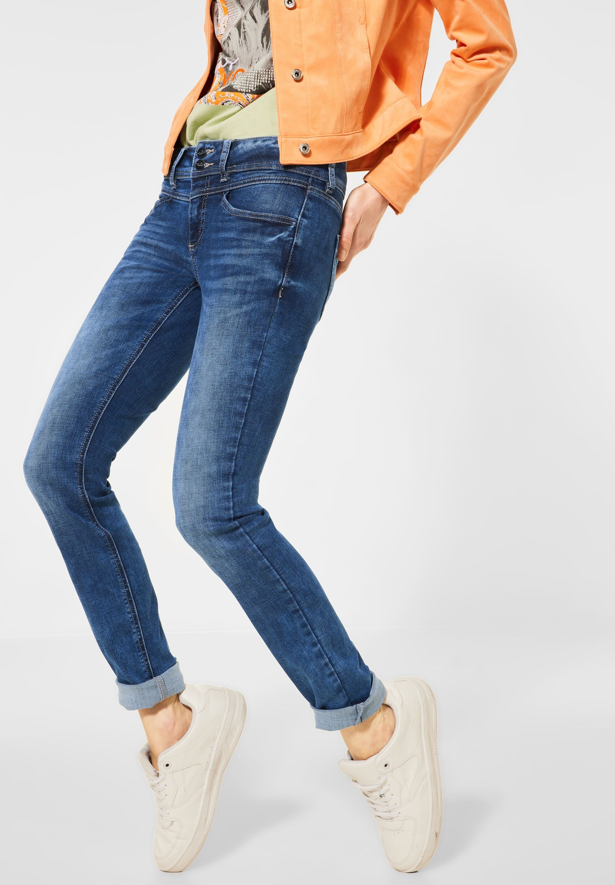 4-Pocket Slim-fit-Jeans, Friday Style | Black STREET BAUR ONE