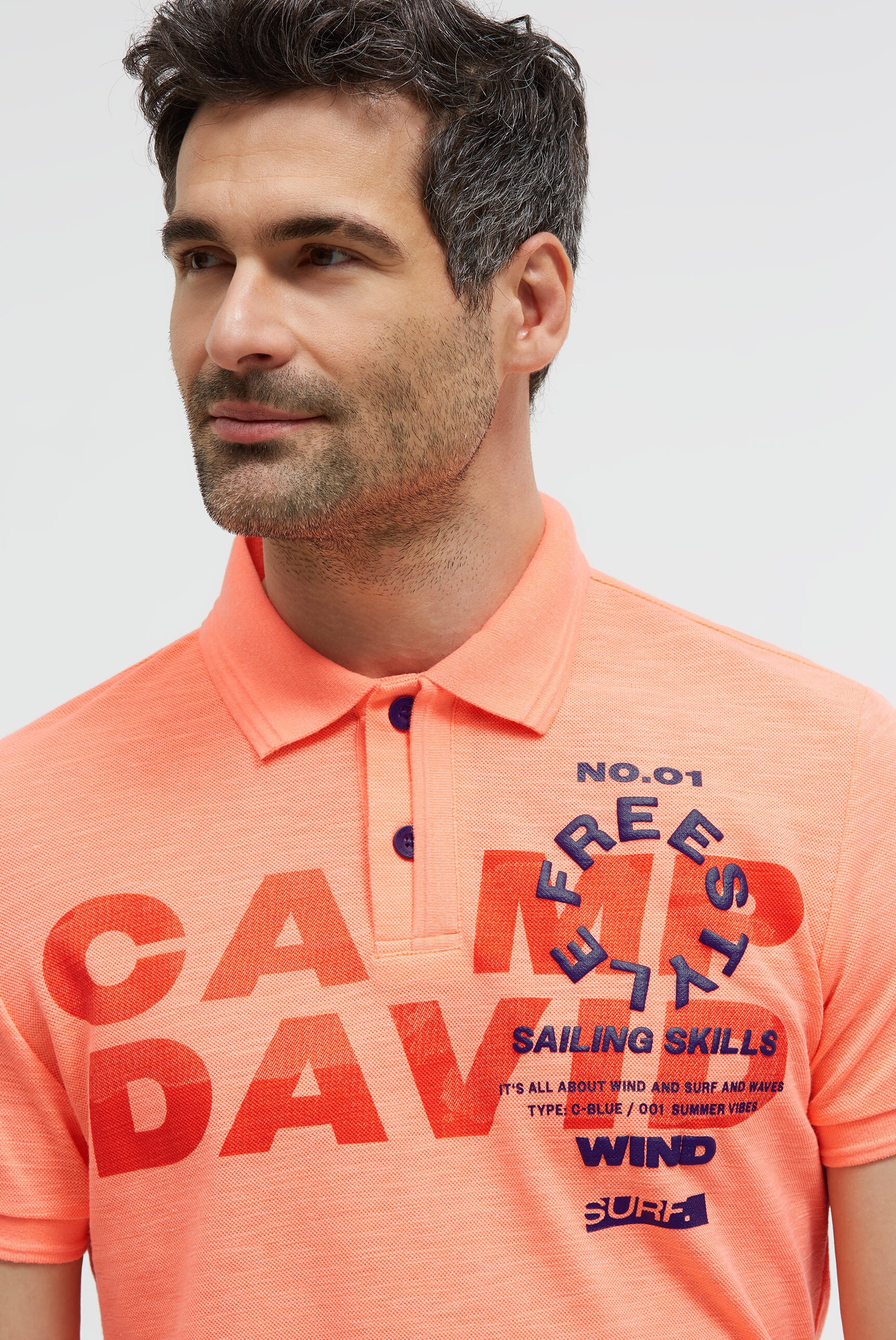 CAMP DAVID Poloshirt aus Baumwolle