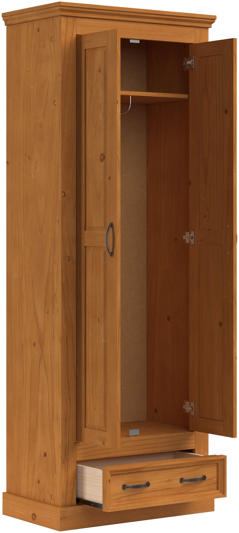 Home affaire Garderobenschrank »Selma«, mit 1 Boden und Ausziehkleiderstange, Breite 70 cm