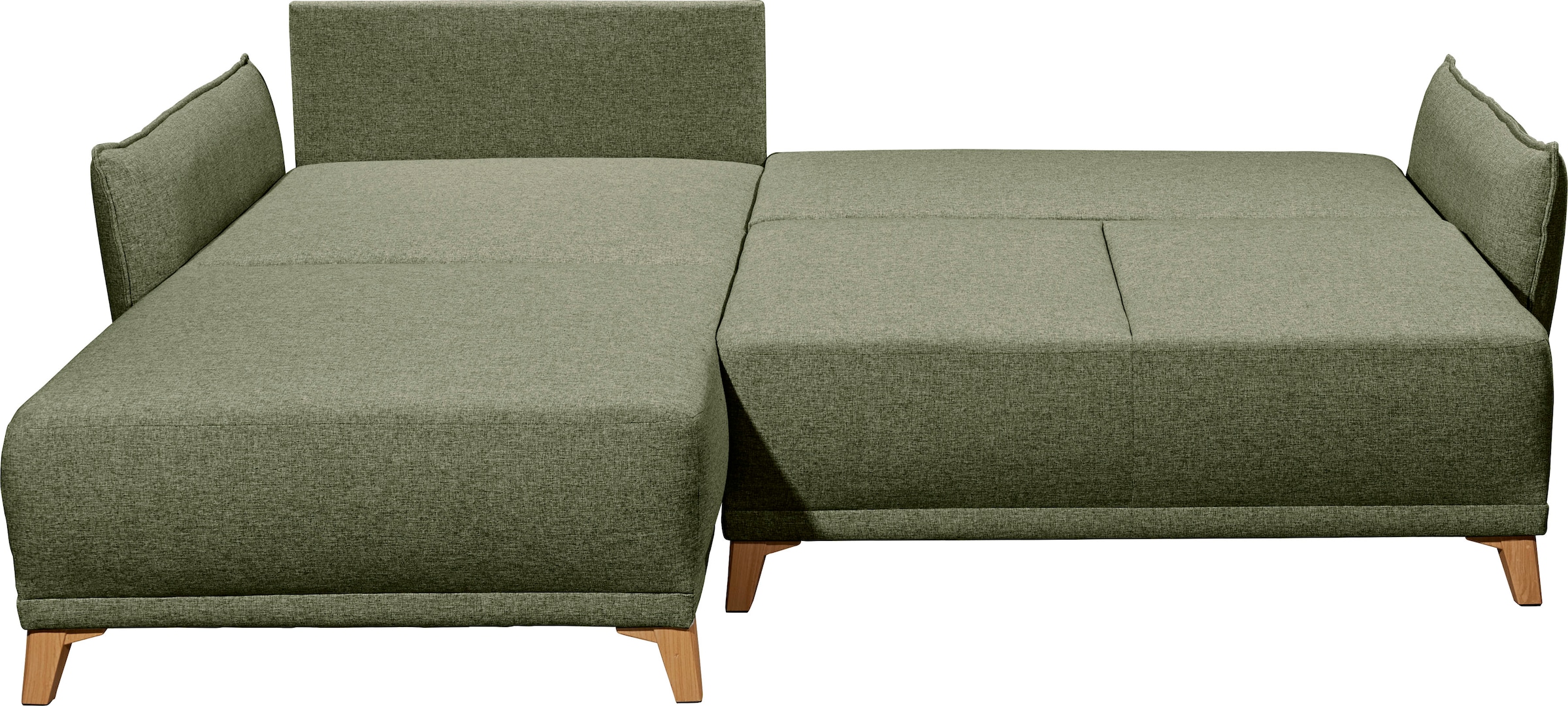 ED EXCITING DESIGN Ecksofa »Pamplona L-Form«, mit Bettfunktion, Bettkasten & Zierkissen