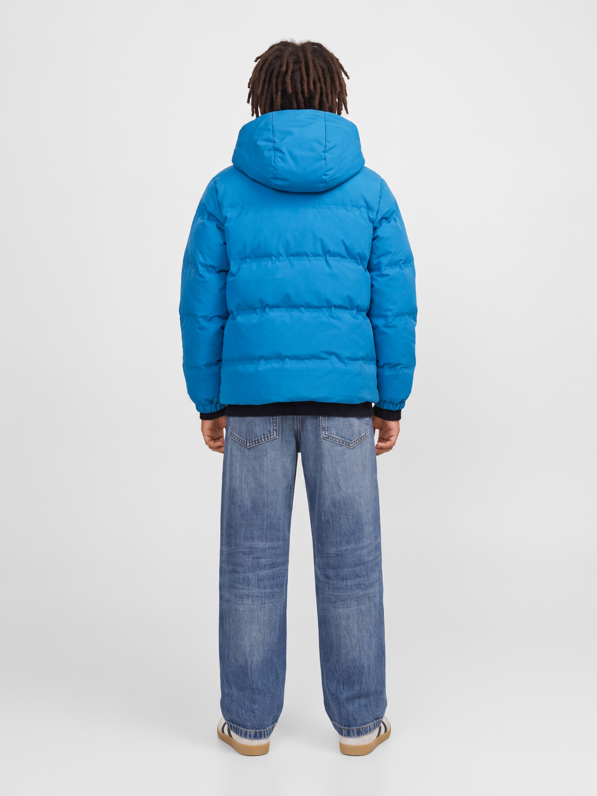 Jack & Jones Junior Steppjacke »JJSAGE PUFFER JACKET BF JNR« mit Kapuze Kunstfaser, regular fit