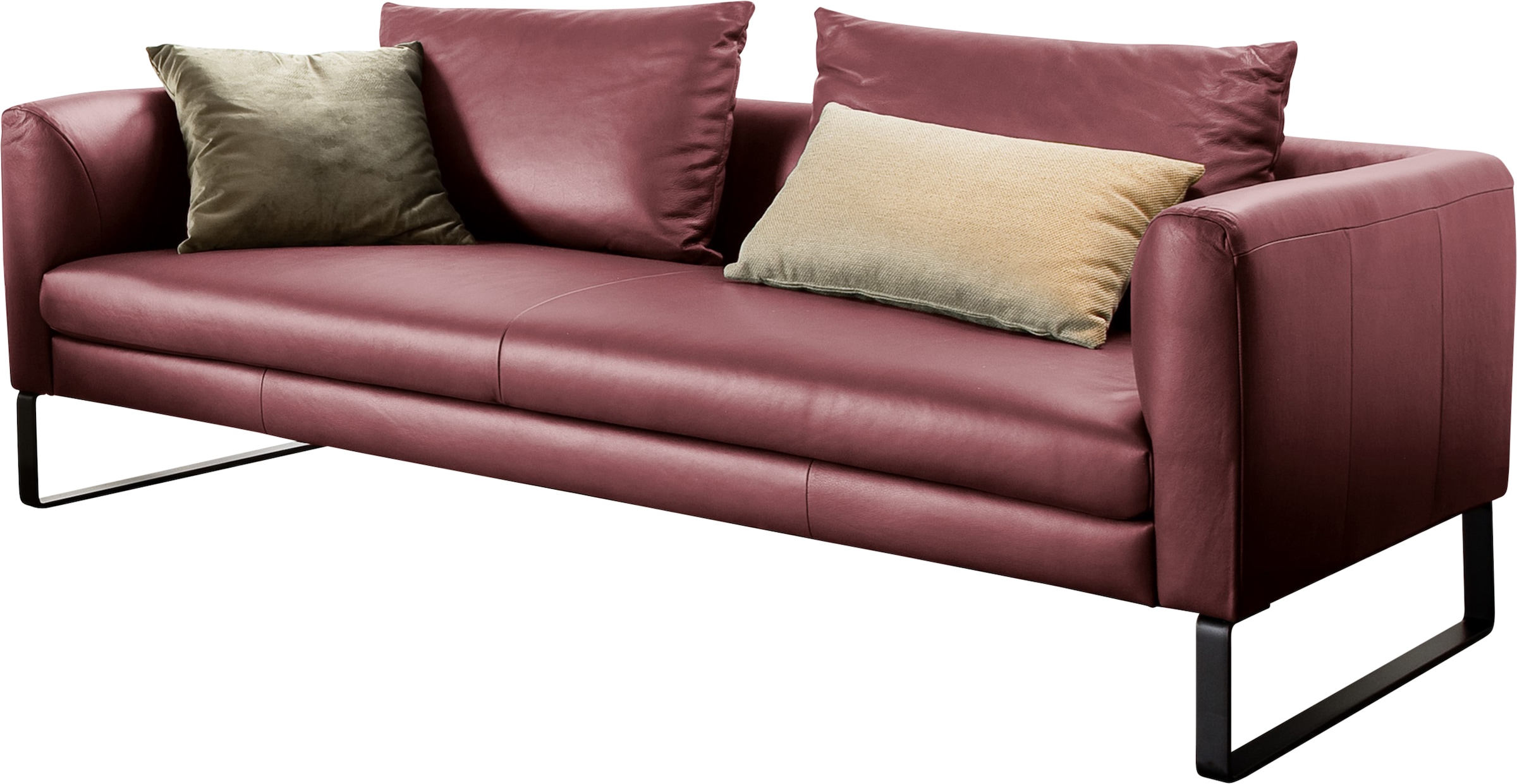 3C Candy 3-Sitzer "Avola Designsofa mit Lederbezug, tolle Verarbeitungsdeta günstig online kaufen
