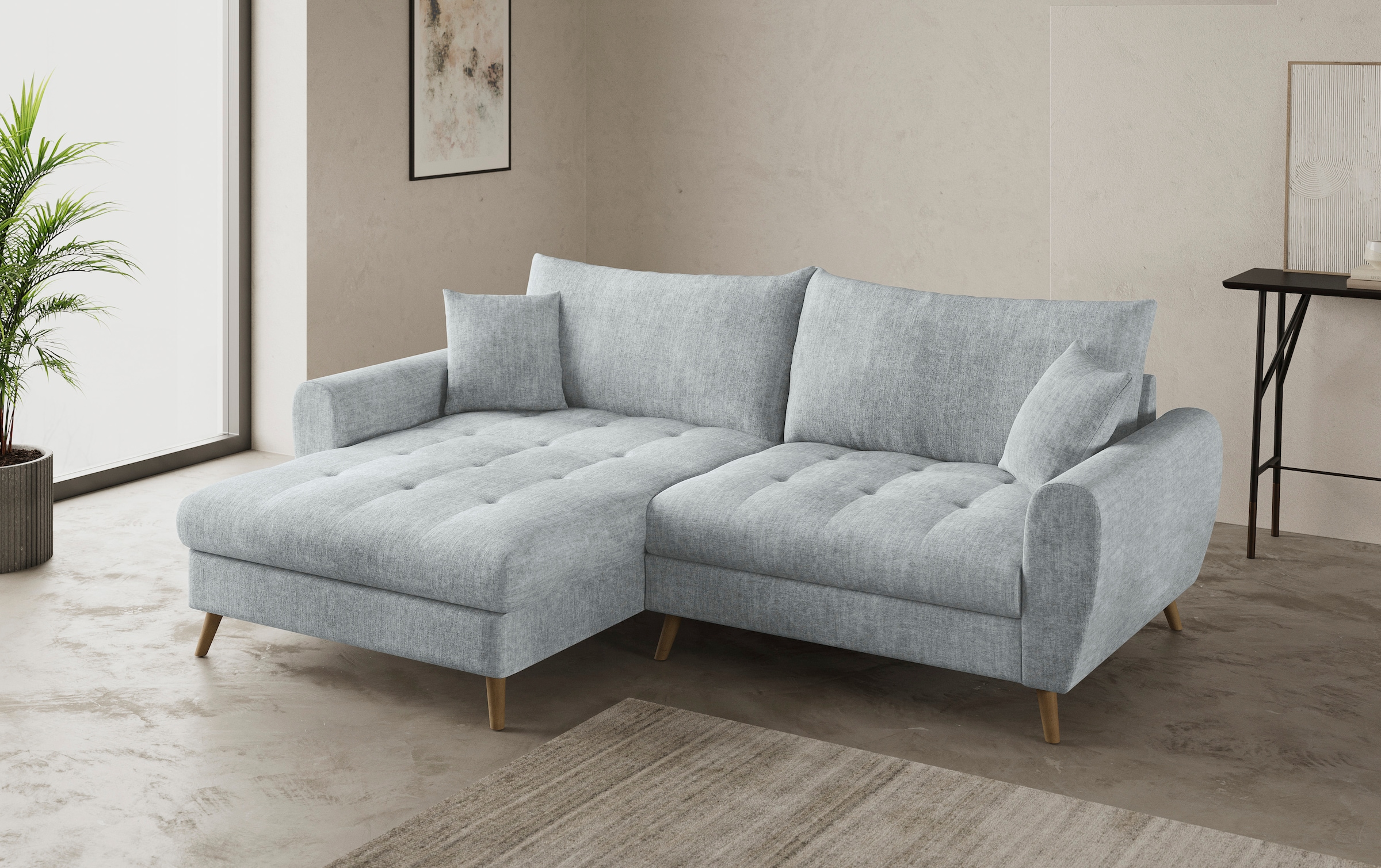 Mr. Couch Ecksofa »Blackburn II, L-Form«, Mit Kaltschaumpolsterung bis 140 kg belastbar