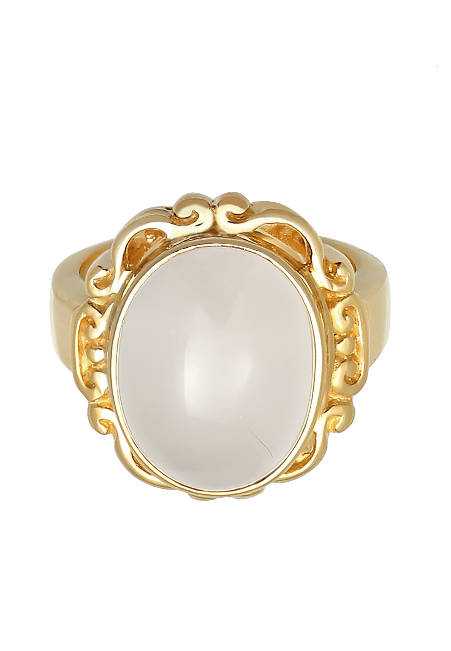 Elli Premium Fingerring »Mondstein Vintage Ornament Edelstein 925 Silber«