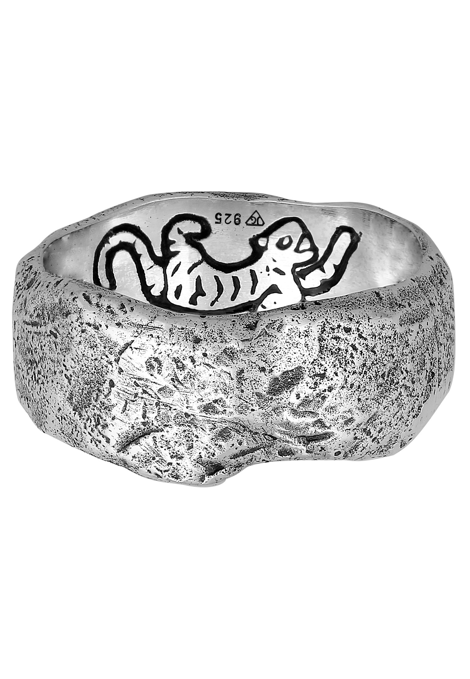 HAZE & GLORY Silberring »Ring Bandring - El Tigre Small 925 Silber«