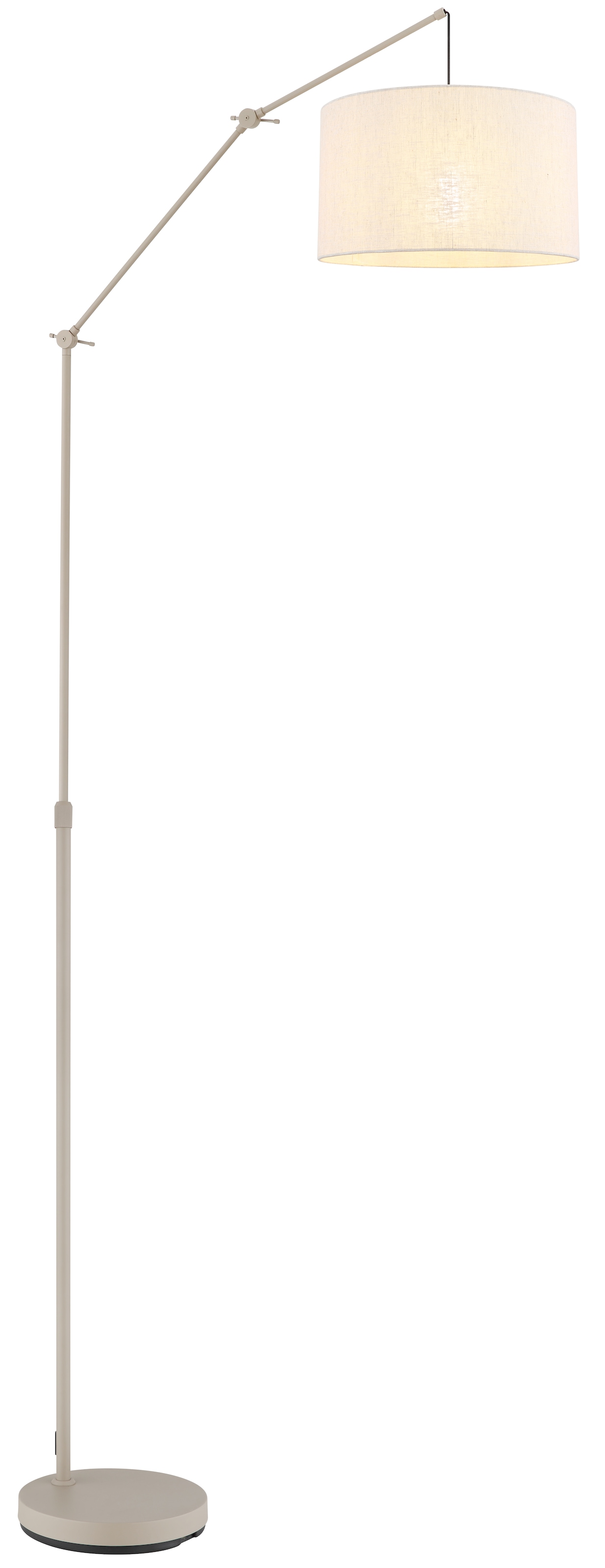 NOWA Stehlampe »ROM« E27 1 Stk. Höhenverstellbar, beweglicher Leuchtenkopf