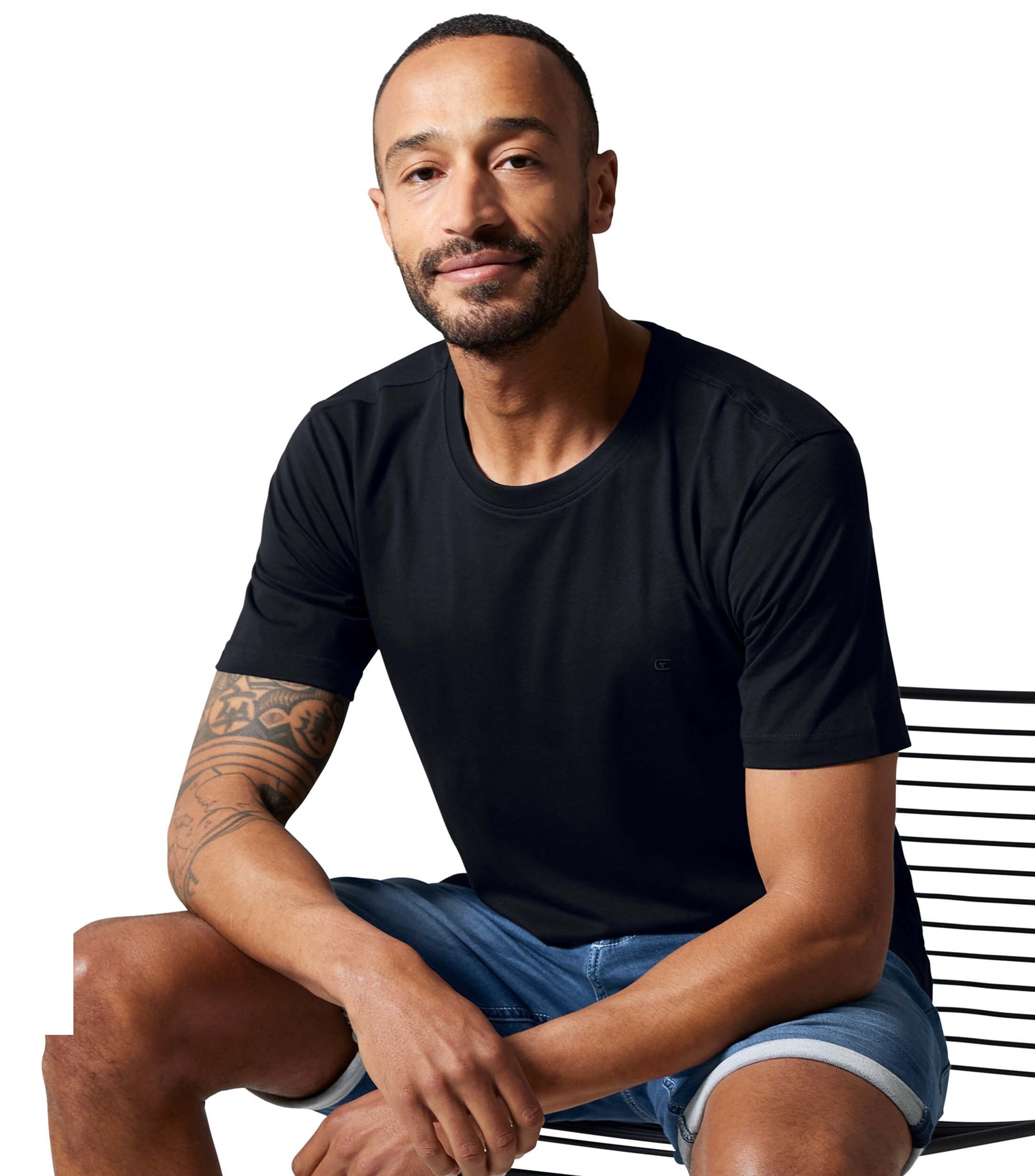 CASAMODA "CASAMODA T-Shirt uni" günstig online kaufen