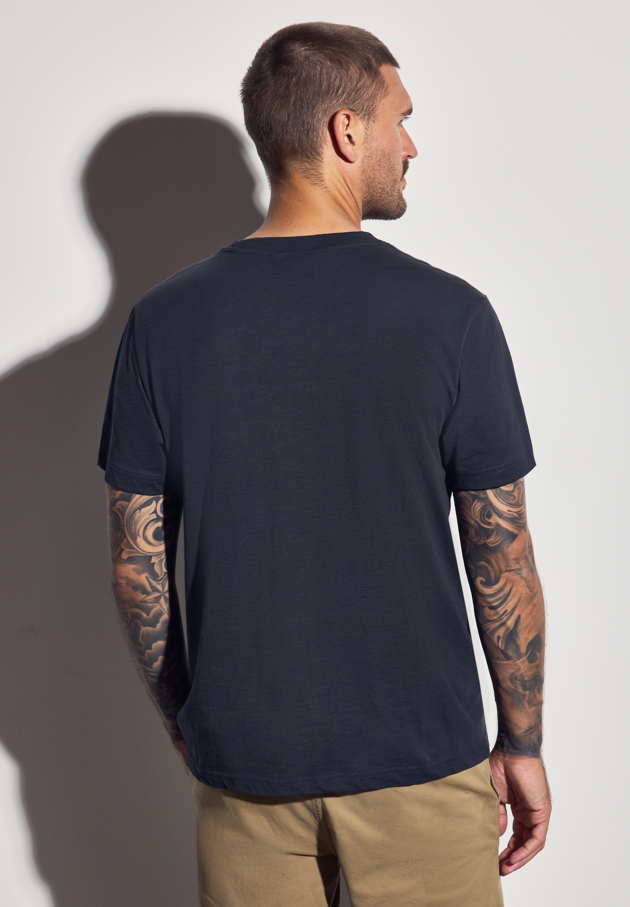 STREET ONE MEN T-Shirt, aus reiner Baumwolle