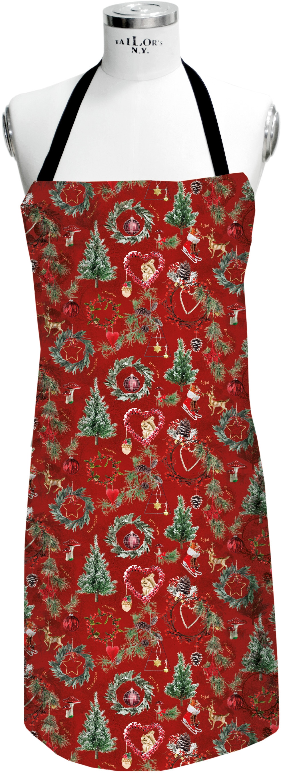 APELT Kochschürze »9528 WINTERWELT, Weihnachtsdeko, Weihnachten«, (1 tlg.), Digitaldruck, mit Weihnachtsmotiv