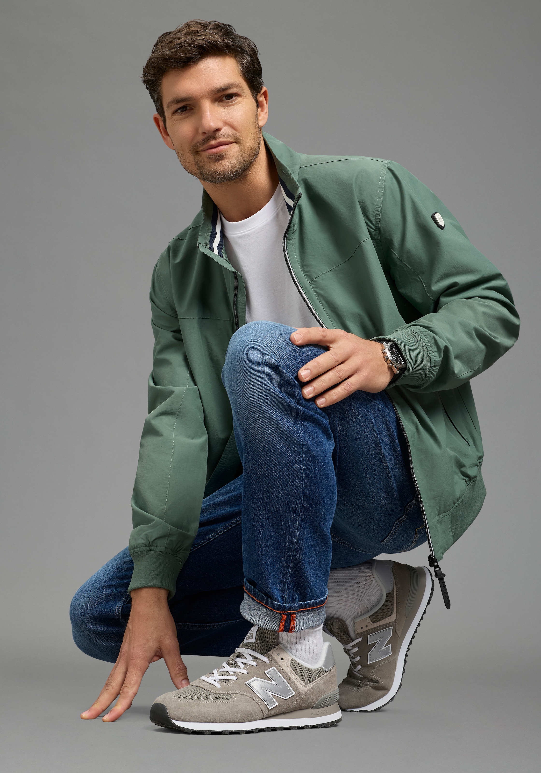 ALPENBLITZ Blouson »Brügge« Übergangsjacke im  casualer Stil,  mit Stehkragen