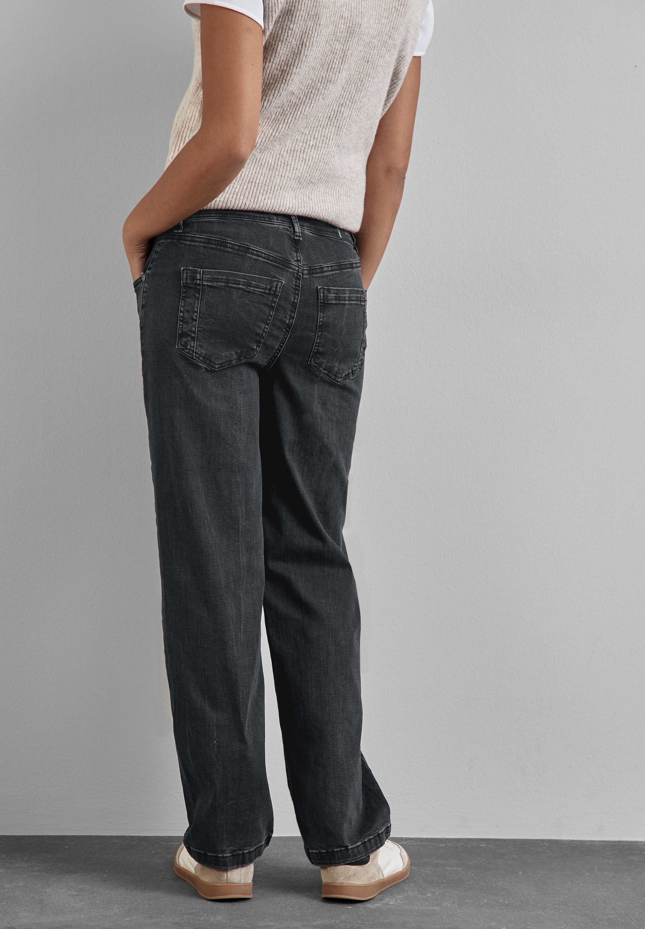 STREET ONE Gerade Jeans, High Waist