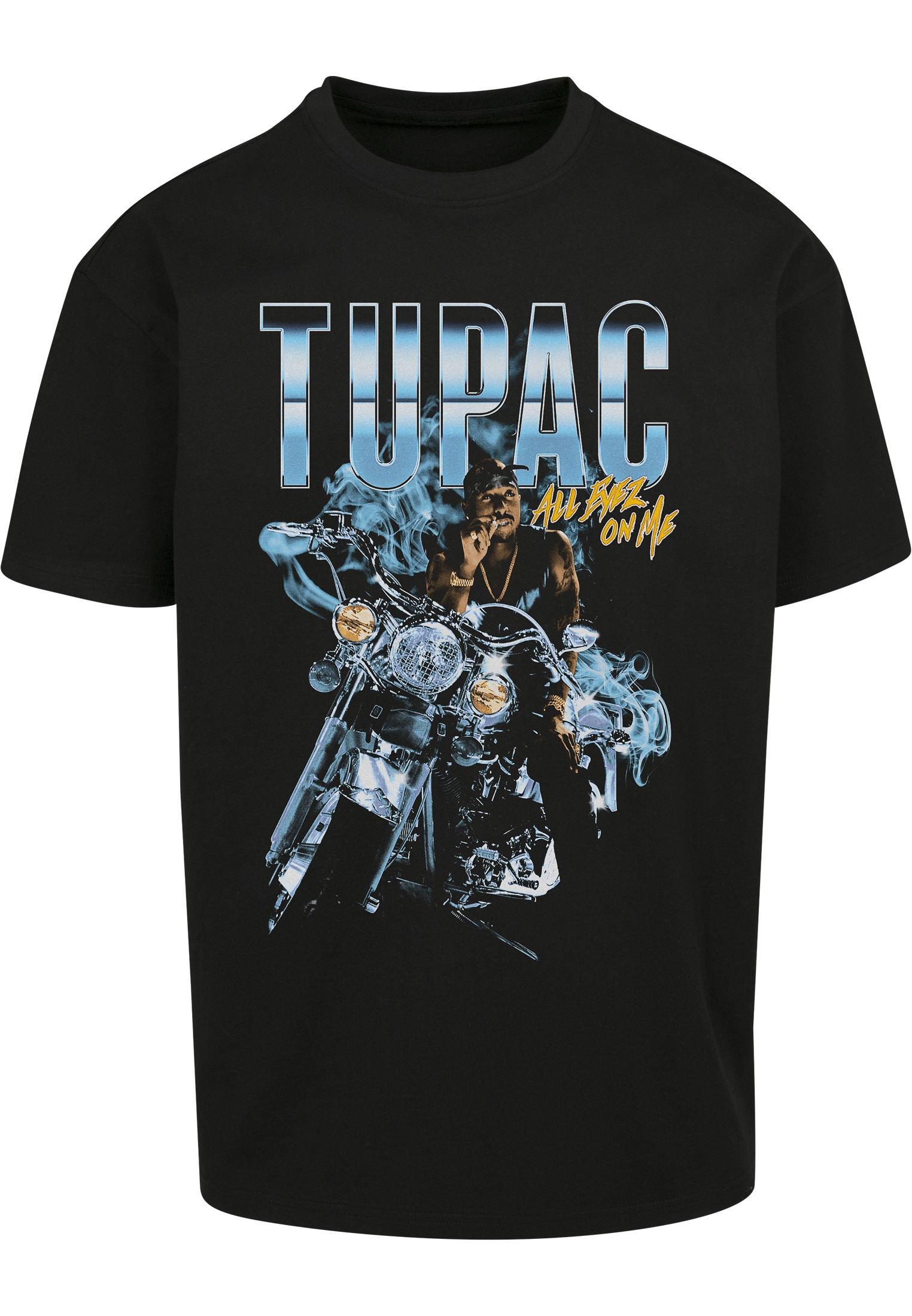 MisterTee Kurzarmshirt »Accessoires Tupac All Eyez On Me Anniversary Oversize Tee«, (1 tlg.)