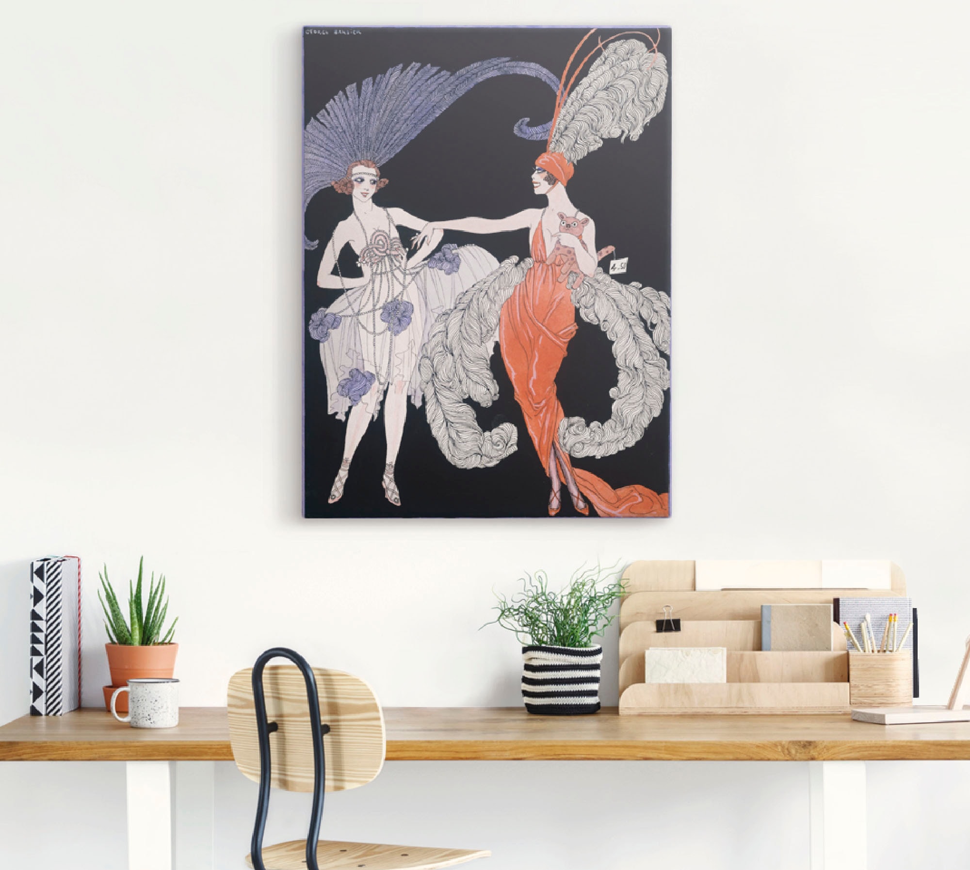 Artland Wandbild »Der Kauf.«, Frau, (1 St.), als Leinwandbild, Poster in verschied. Größen