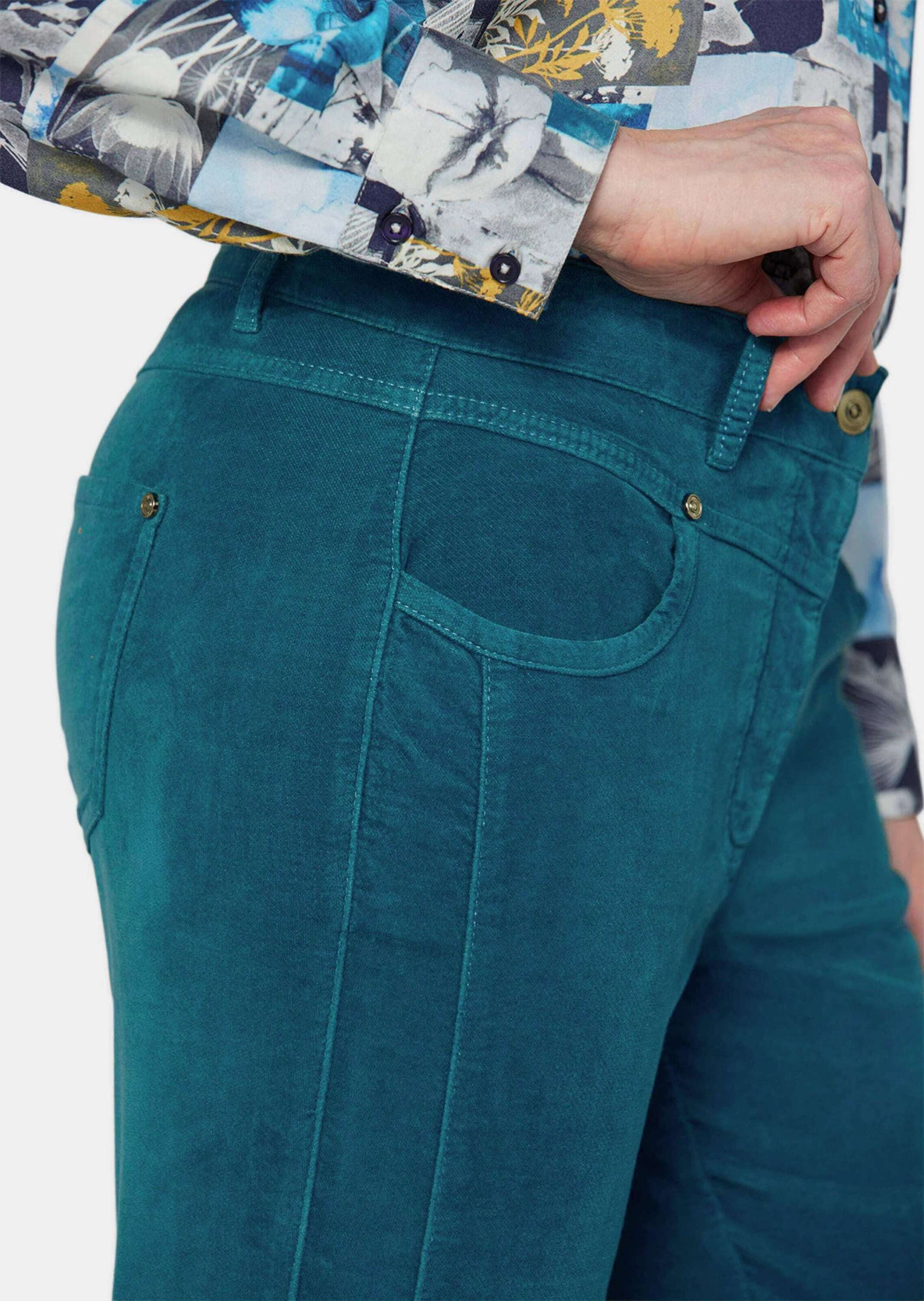 GOLDNER Schlupfhose »Samthose Bequeme Samthose mit Wascheffekt«