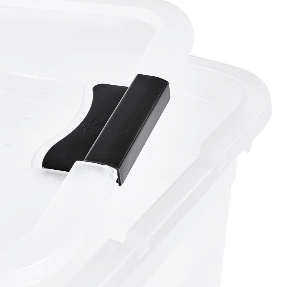 keeeper Aufbewahrungsbox »Cornelia, 3er Set, 52 L, 59,5 x 39,5 x 34 cm« durch Clips verschließbar, Griffe am Boden