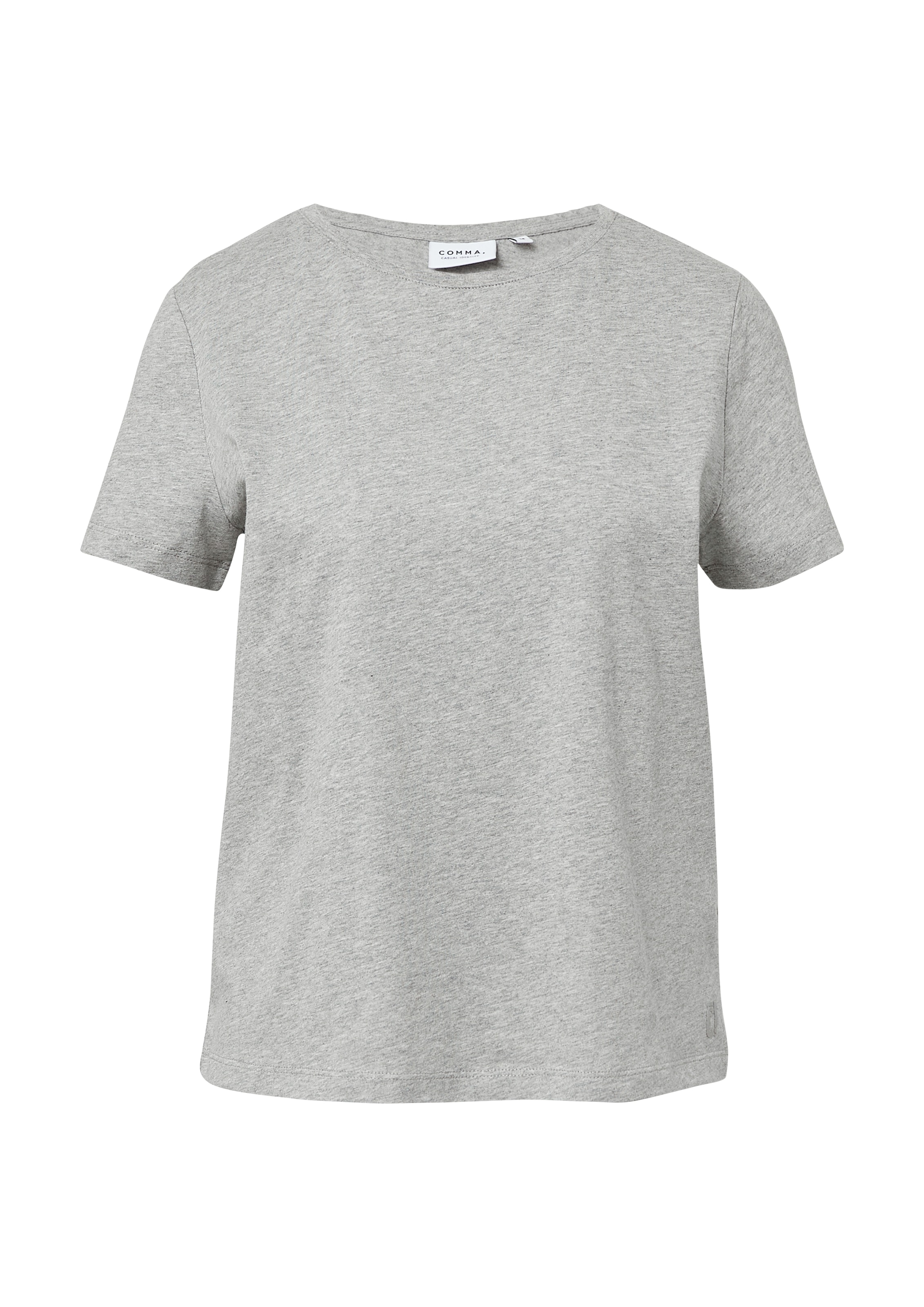 comma casual identity T-Shirt, mit Rundhalsausschnitt, Regular Fit
