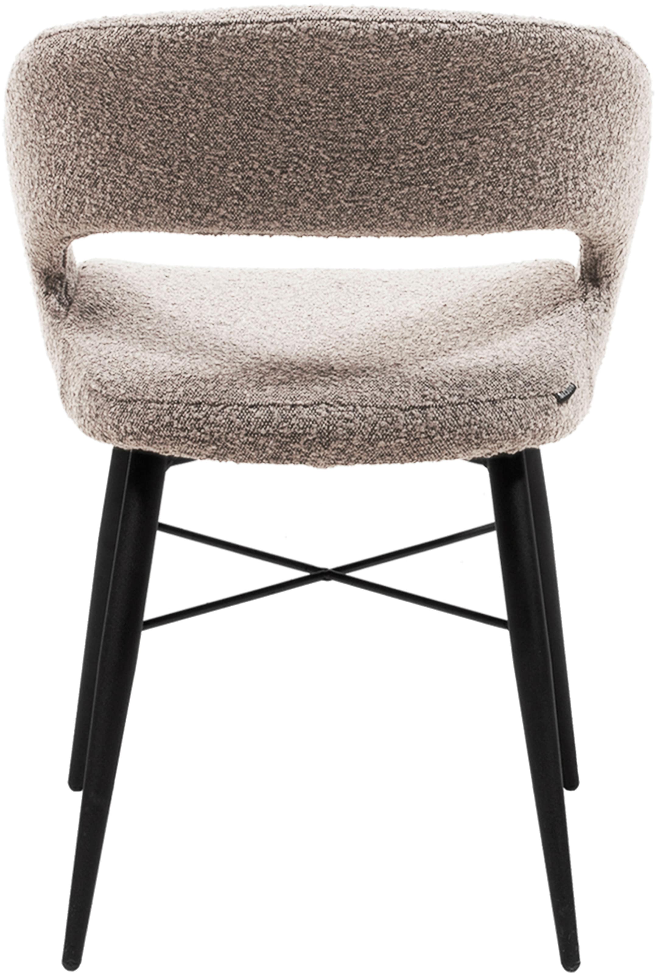 OMG Design Esszimmerstuhl »Marley«, (Set), 2 St., Stoff, mit modernem Cut-Out, Bouclé Bezug
