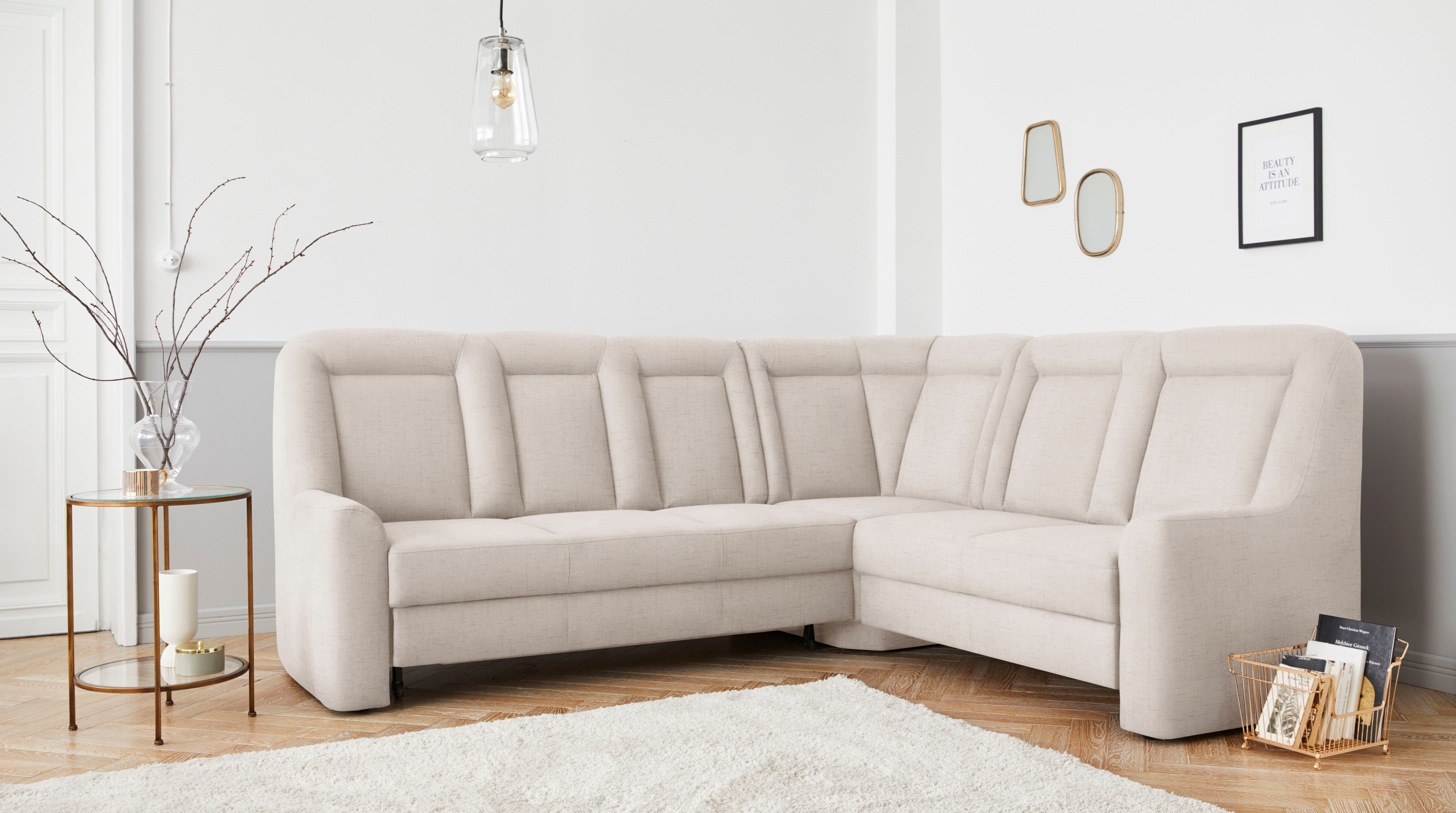 Thumbnail - sit&more Ecksofa "Melissa L-Form", klassisches Polsterprogramm, wahlweise Bettfunktion und Schubkasten