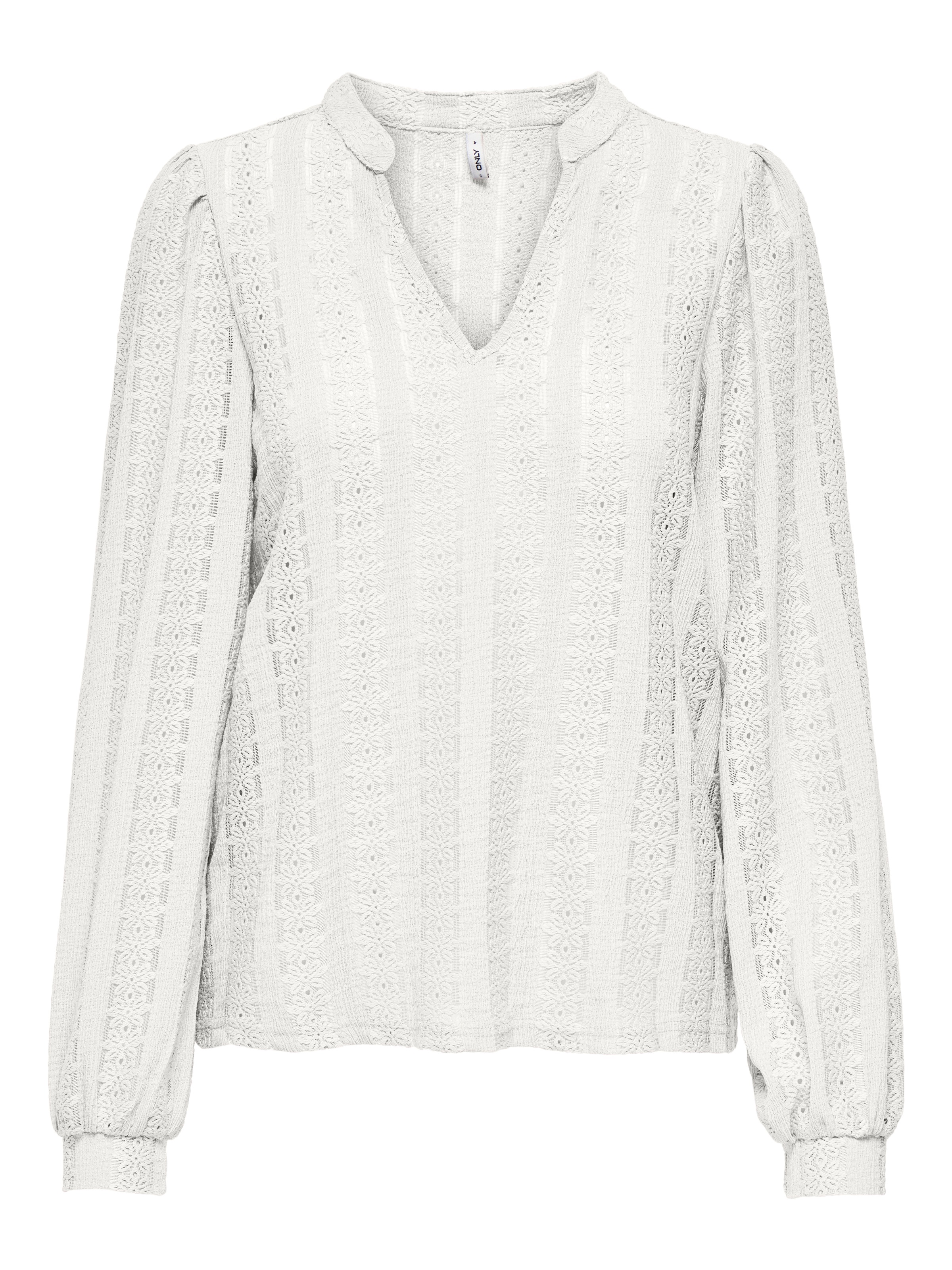 ONLY Blusenshirt "ONLMELANIE L/S SPLIT TOP JRS" günstig online kaufen