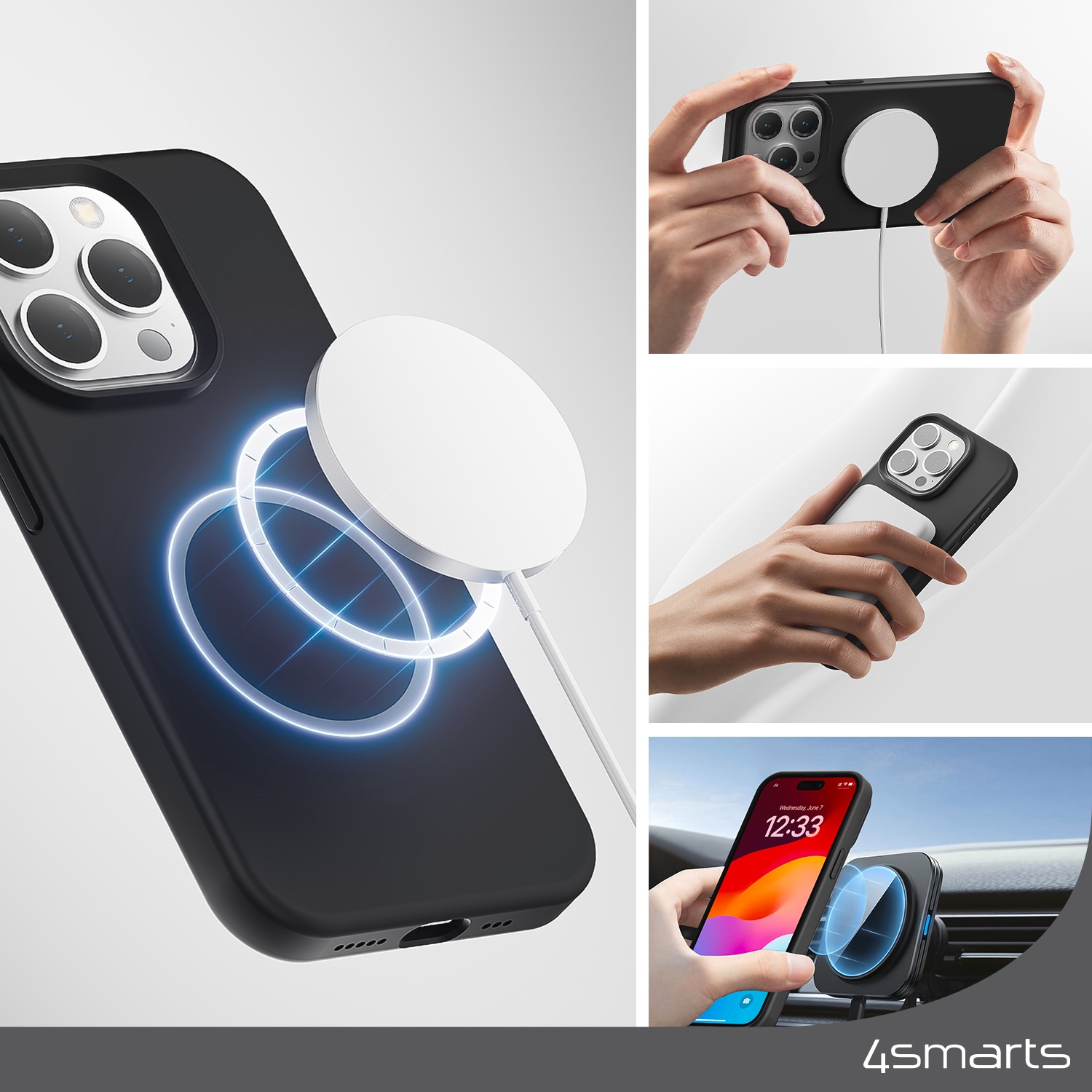 4smarts Backcover »Silikon Case«, Apple iPhone 15 Pro, für iPhone 15 Pro