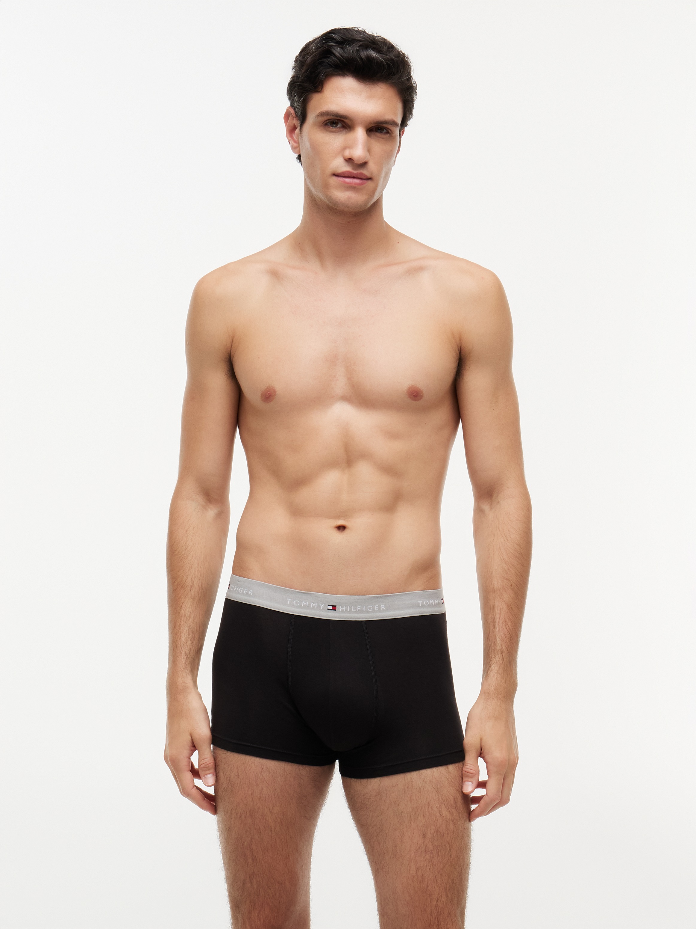 Tommy Hilfiger Boxers Um0um03890 Trunk 3 Unités Grey Heather / Black / White XL Homme 4