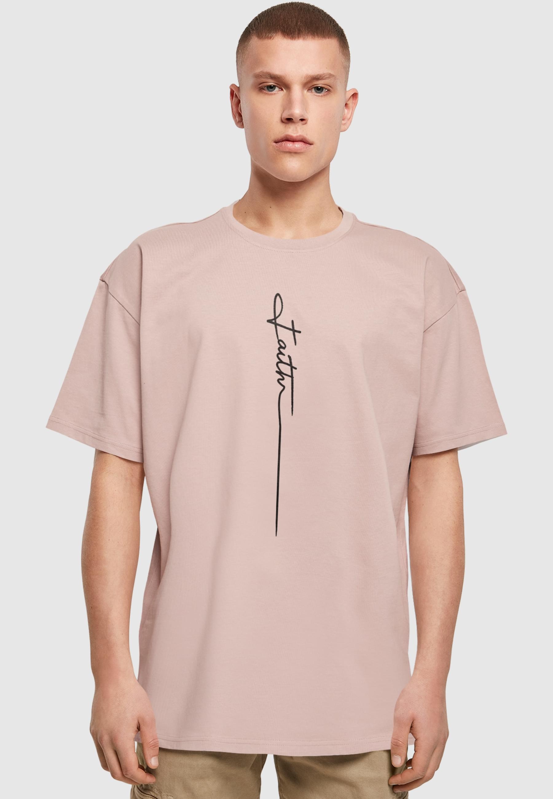Merchcode T-Shirt »Merchcode Herren Faith Heavy Oversized Tee«, (1 tlg.)