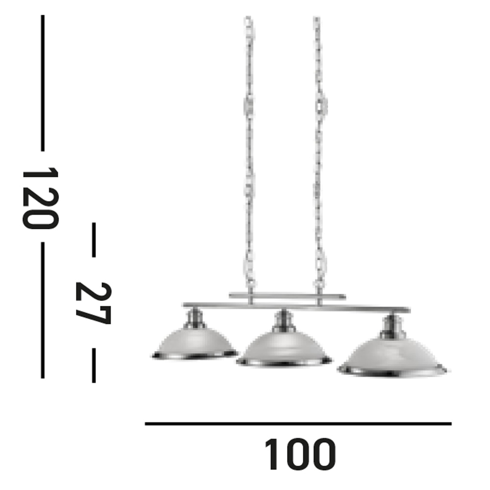 Searchlight Hängeleuchte »Bistro 3Lt Bar Pendant« E27 1 Stk.