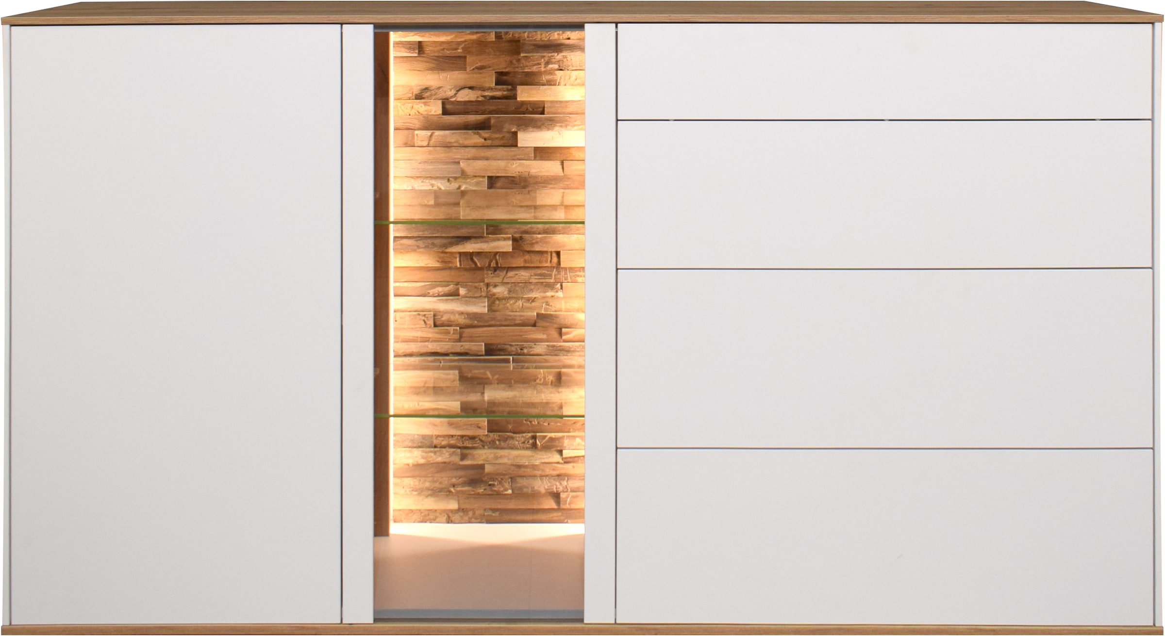Mäusbacher Kommode Faro Sideboard B 169 cm, inkl. Beleuchtung, Push to open günstig online kaufen