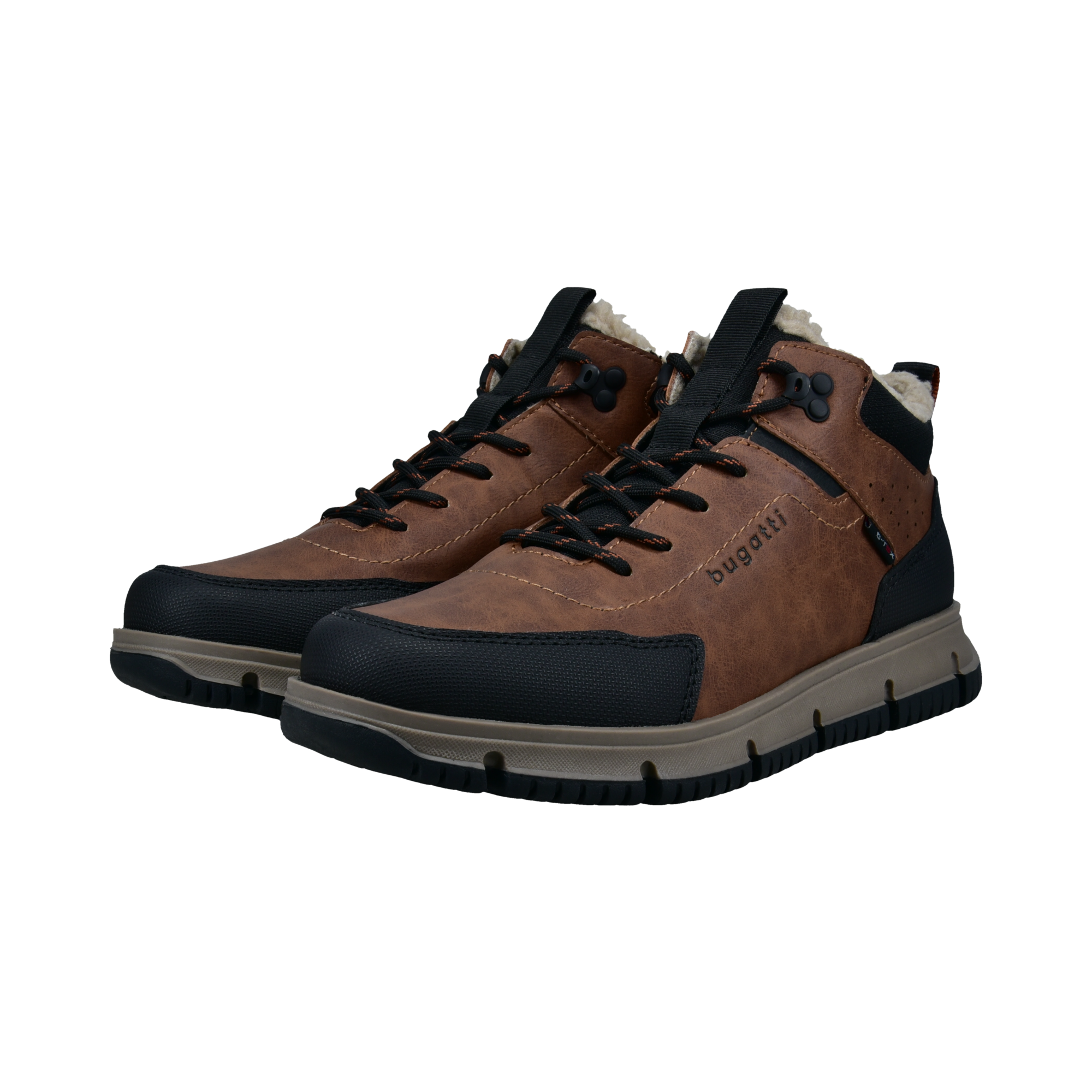 bugatti Winterboots Schnürboots, Outdoorboots mit Logoprägung und TEX-Ausstattung