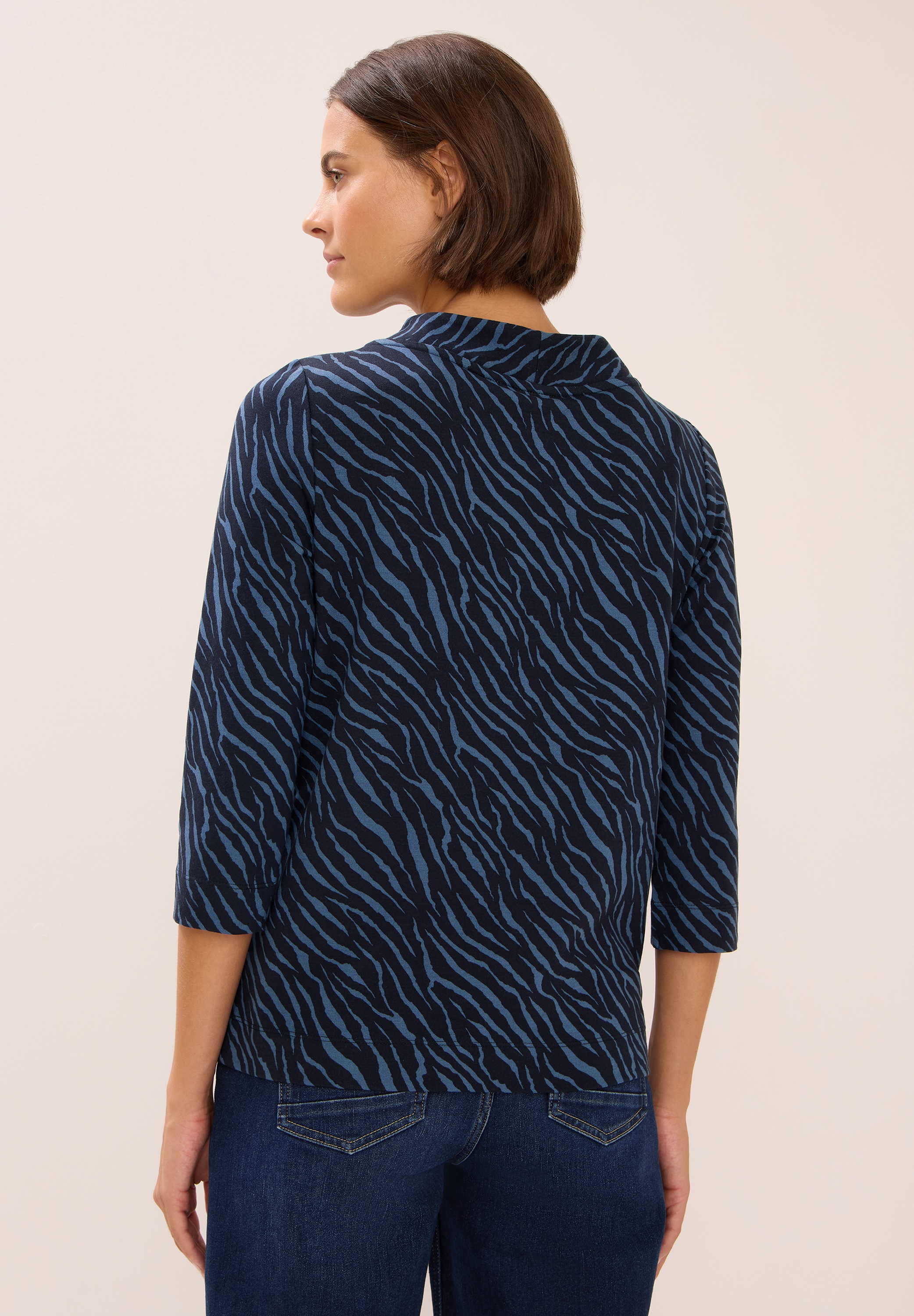 Cecil 3/4-Arm-Shirt, im soften Baumwoll-Mix