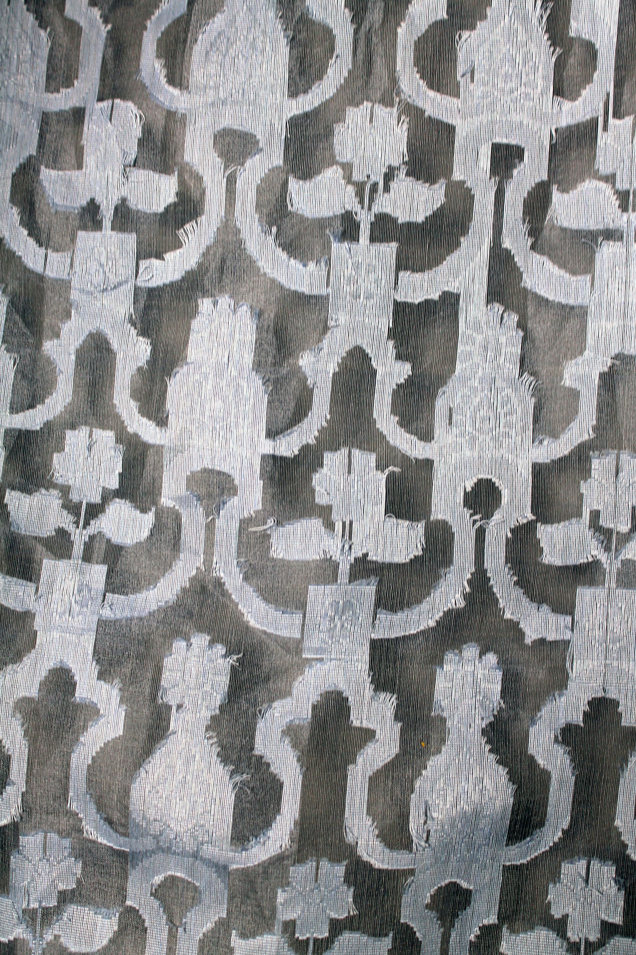 HOSSNER - Gardine floralem ART DECO OF Muster auf | HOME mit St.), BAUR Schlaufenschal Rechnung »Blausee«, (1