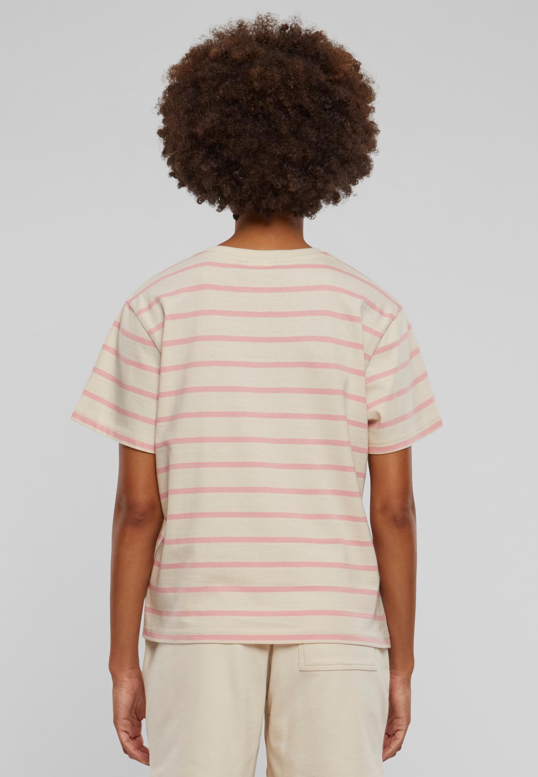 URBAN CLASSICS T-Shirt »Urban Classics Damen Ladies Striped Boxy Tee«, (1 tlg.)