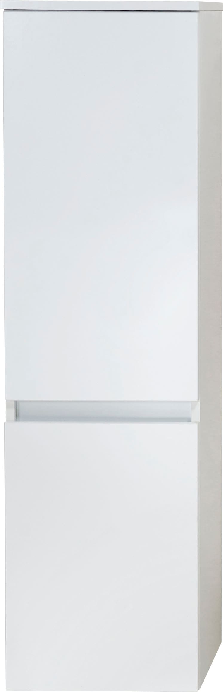 Saphir Midischrank »Quickset 360 Badschrank in Weiß Glanz mit 2 Türen, 3 Glas-Einlegeböden«, inkl. Türdämpfer, 35 cm breit, 124,5 cm hoch, grifflos, wandhängend