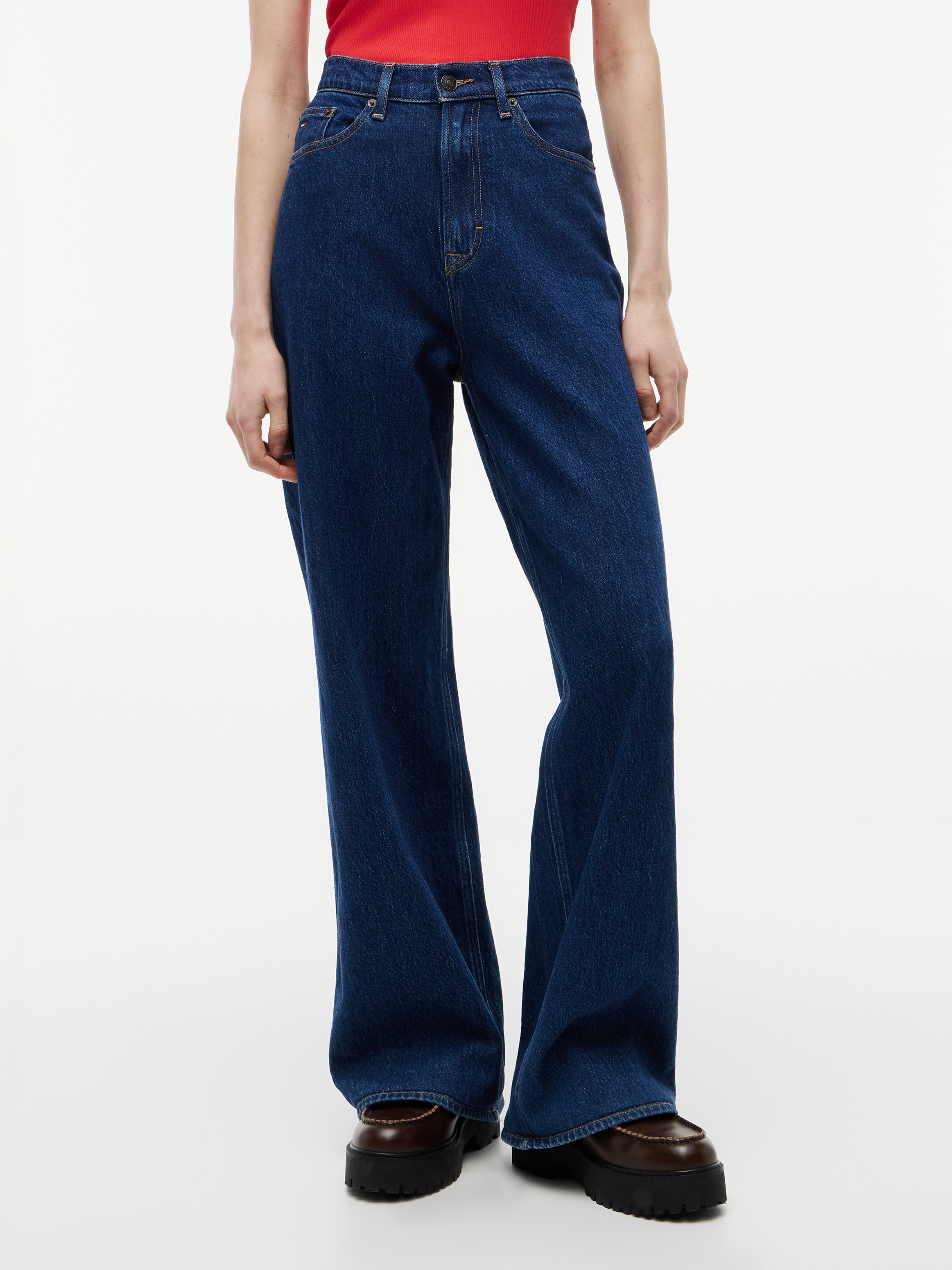 Tommy Jeans Loose-fit-Jeans "CLAIRE HIGH RISE WIDE AI4159" Baumwollmischung, lässig geschnitten