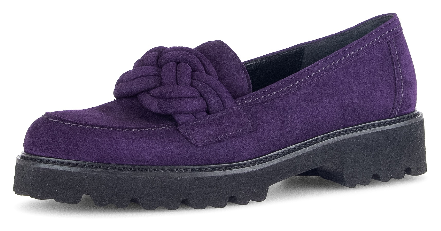 Gabor Loafer, Slipper, Halbschuh, Schlupfschuh mit geflochtenem Zierriegel