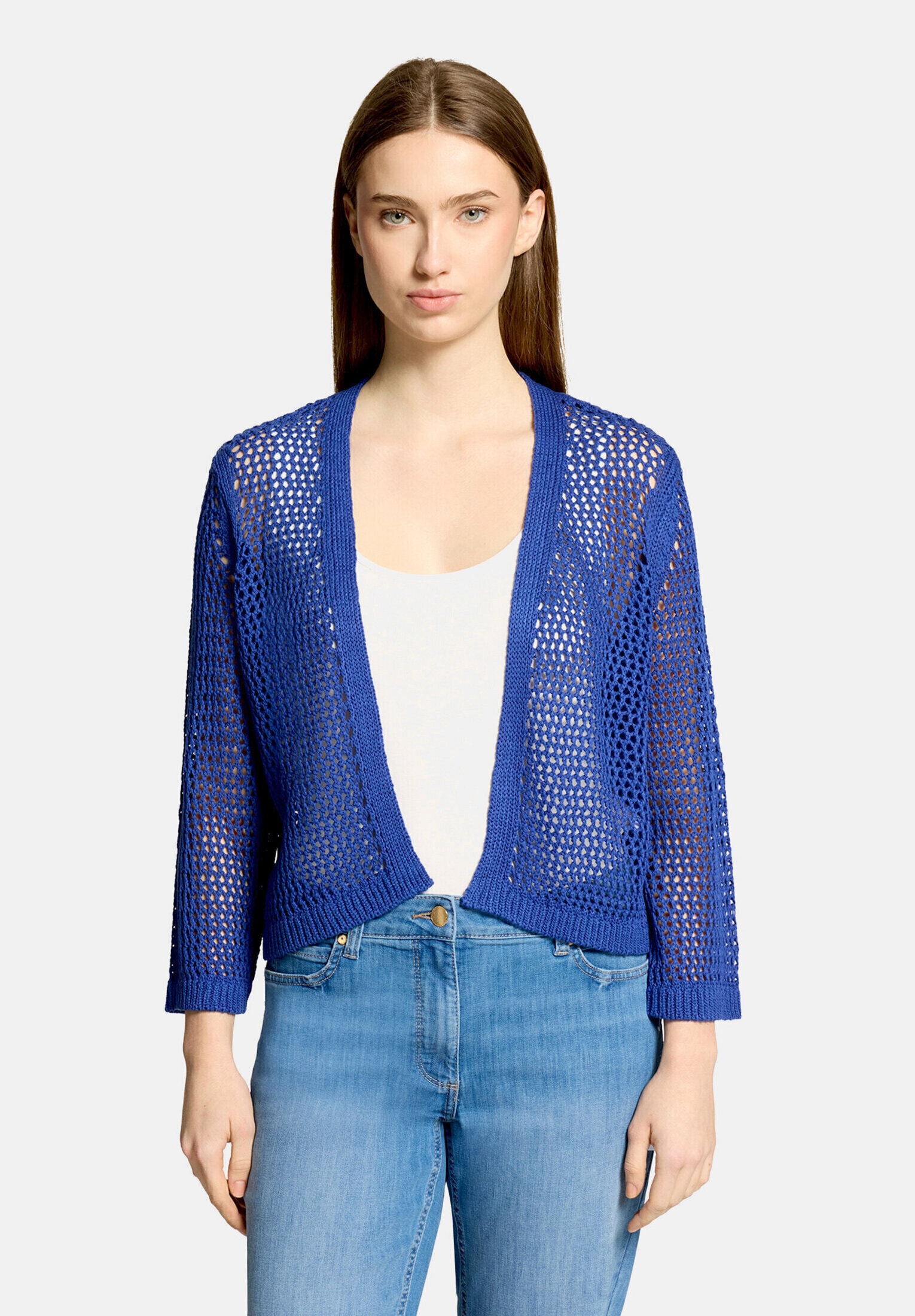 Betty Barclay Strickjacke »Damen mit Lochmuster« 1 tlg.