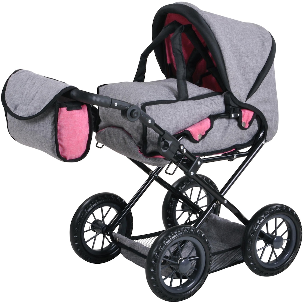 Knorrtoys® Kombi-Puppenwagen »Ruby - Jeans Grey«