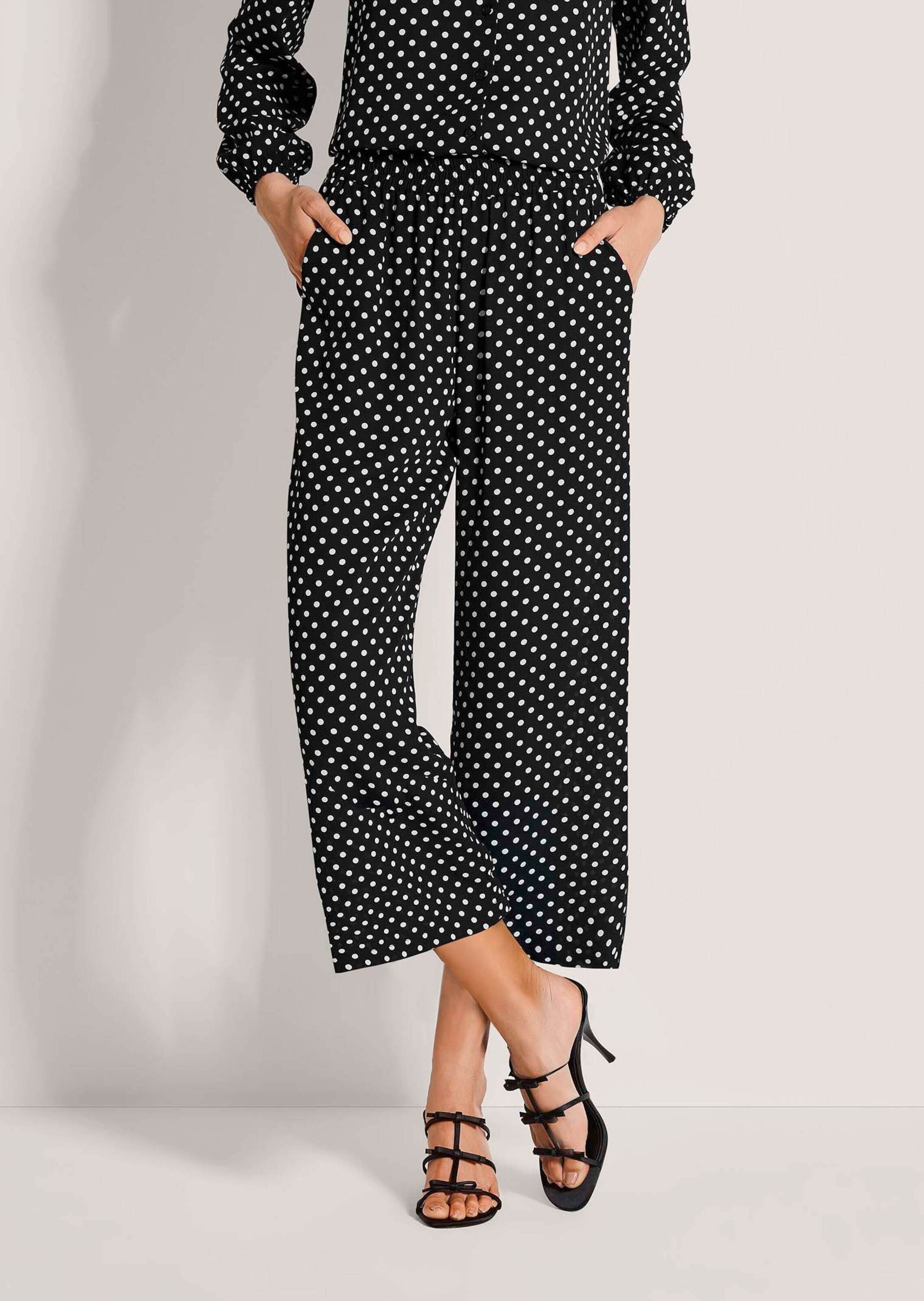 Thumbnail - MADELEINE Chinos "Druckhose Schlupfhose mit Tupfen-Muster"