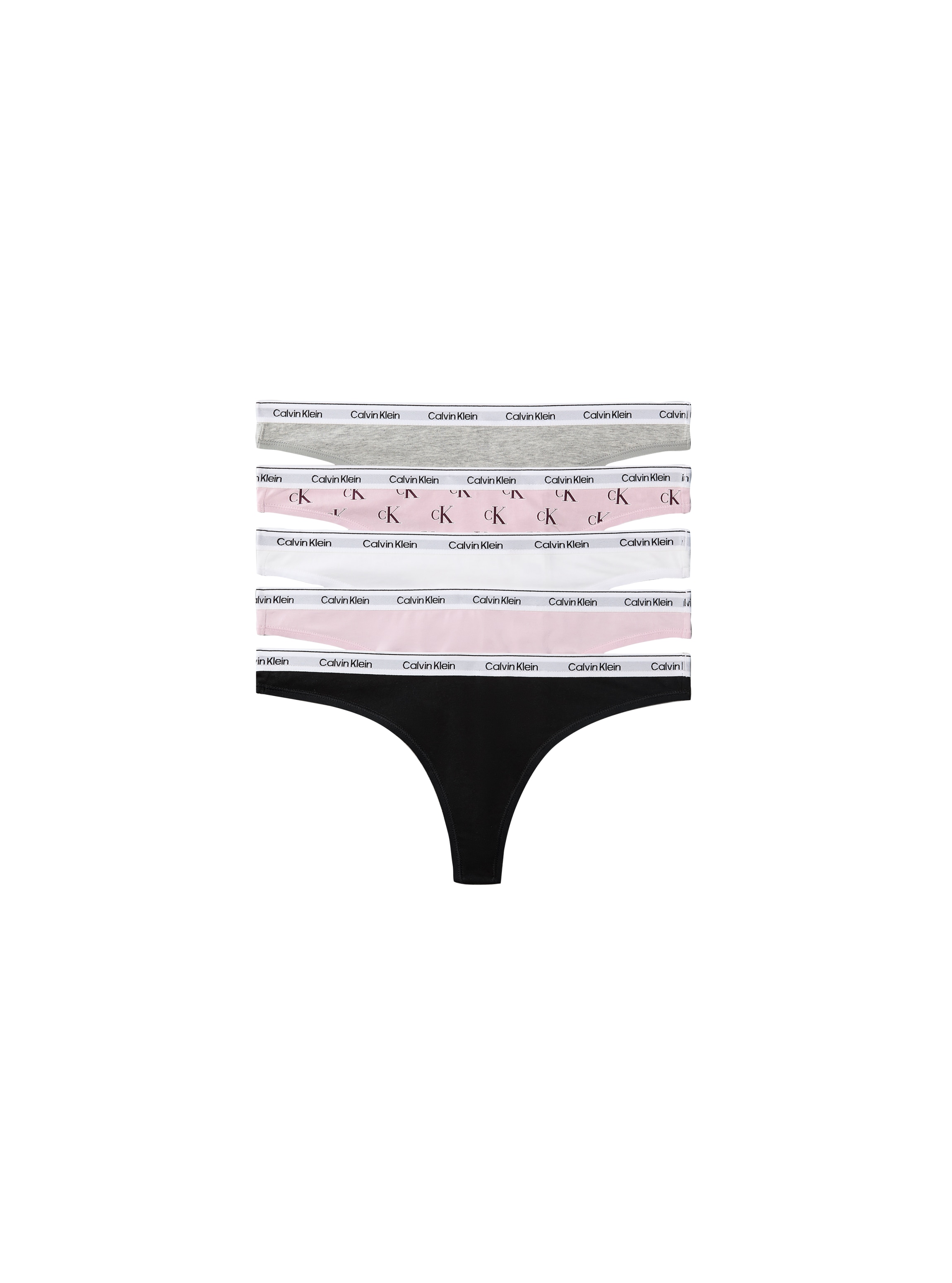 Calvin Klein Underwear Tanga "THONG 5 PK" Packung, Körpernahe Passform