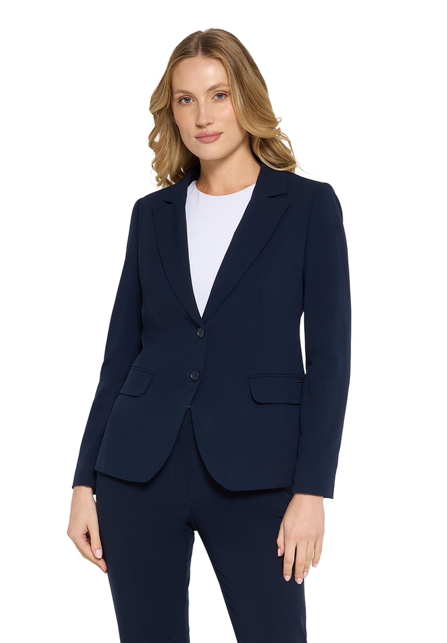 Betty&Co Longblazer "Damen Klassischer Blazer mit Taschen" Druckfutter günstig online kaufen