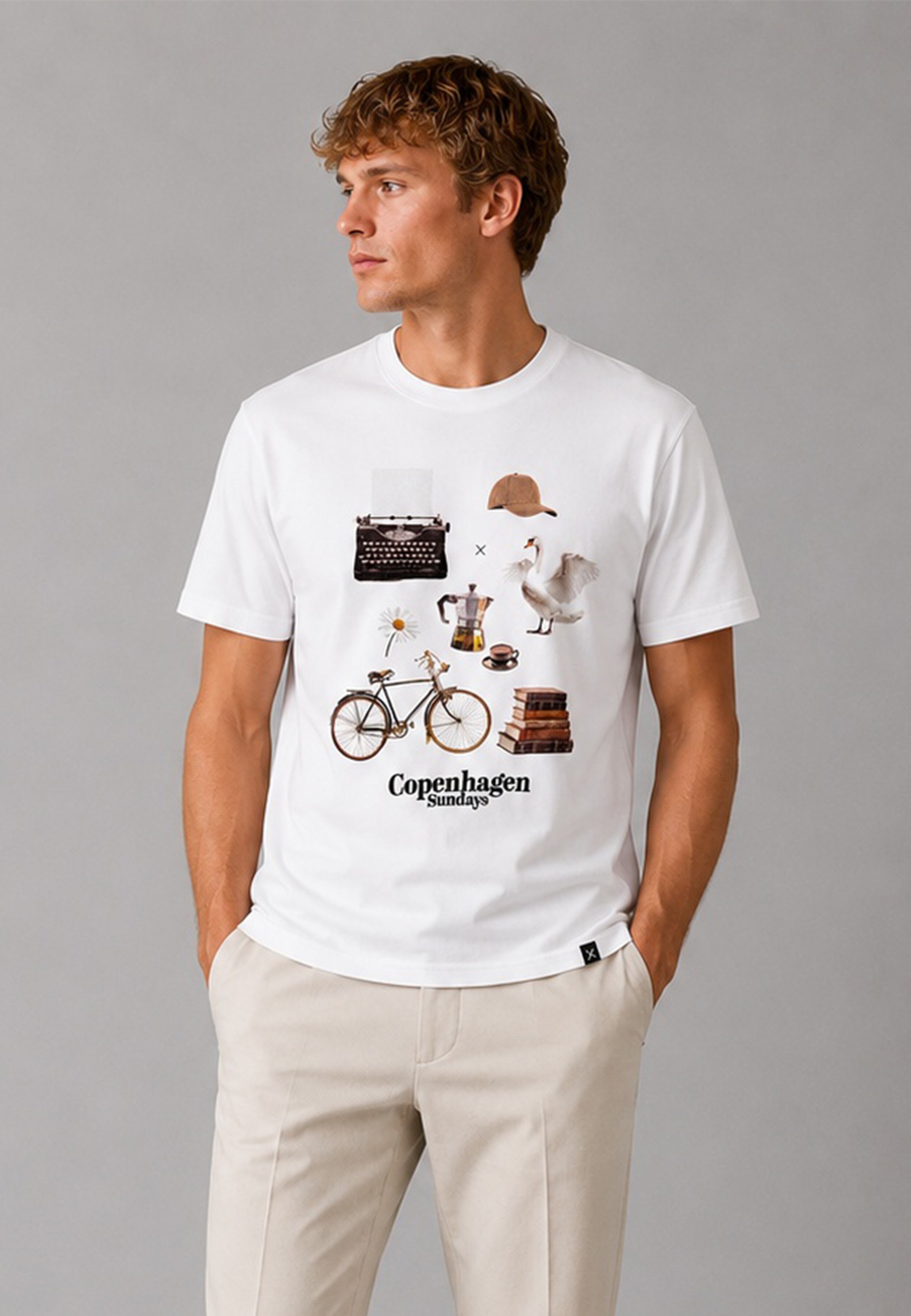 Clean Cut Copenhagen T-Shirt »Clean Cut Copenhagen Copenhagen Sundays Organic T-Shirt« 1
