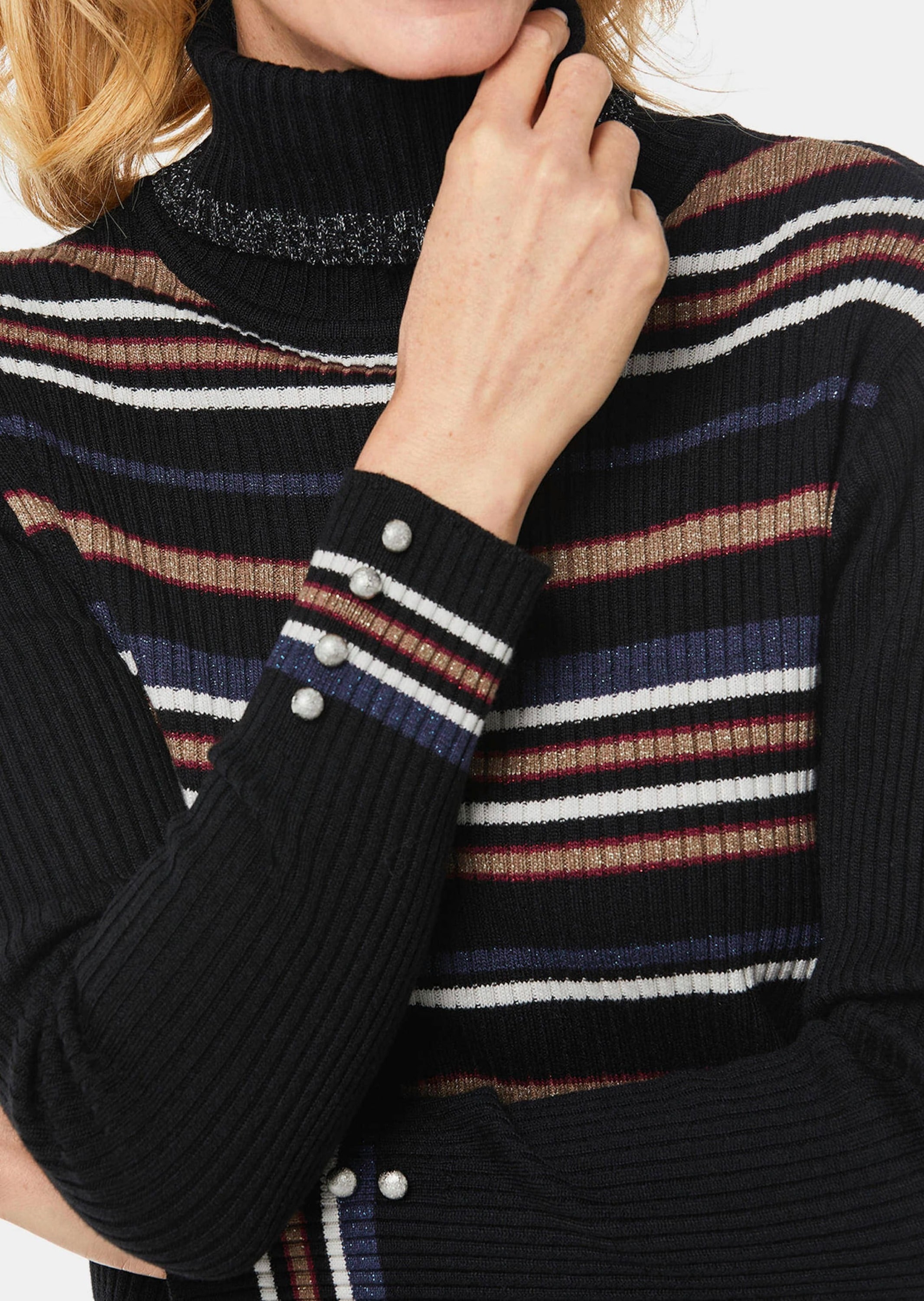 GOLDNER Rollkragenpullover »Rollkragenpullover Figurschmeichelnder Rollkragenpullover mit Glanzgarn«