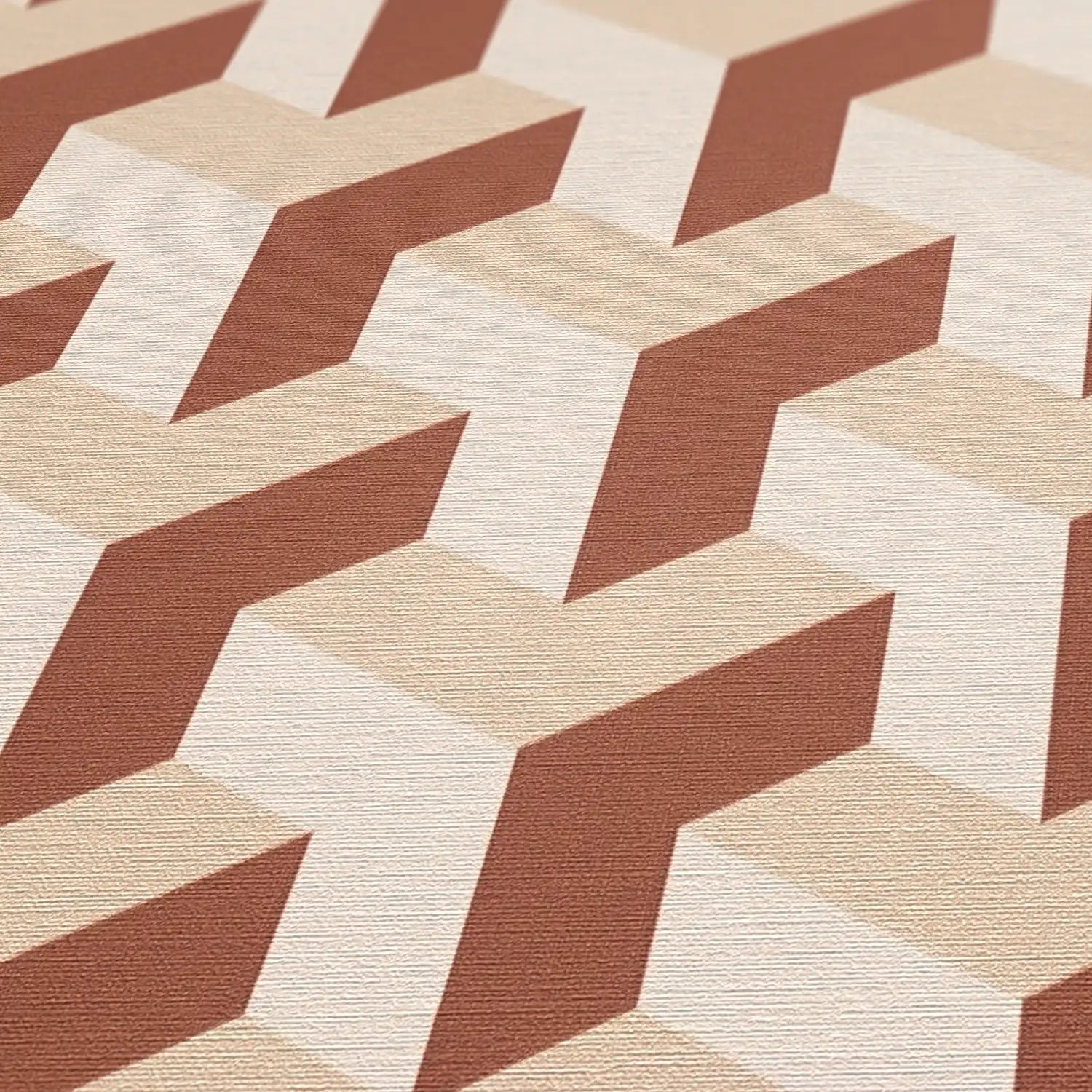 living walls Vliestapete »3D-Tapete Würfelmuster - Geometrische Vliestapete« leicht glänzend strukturiert