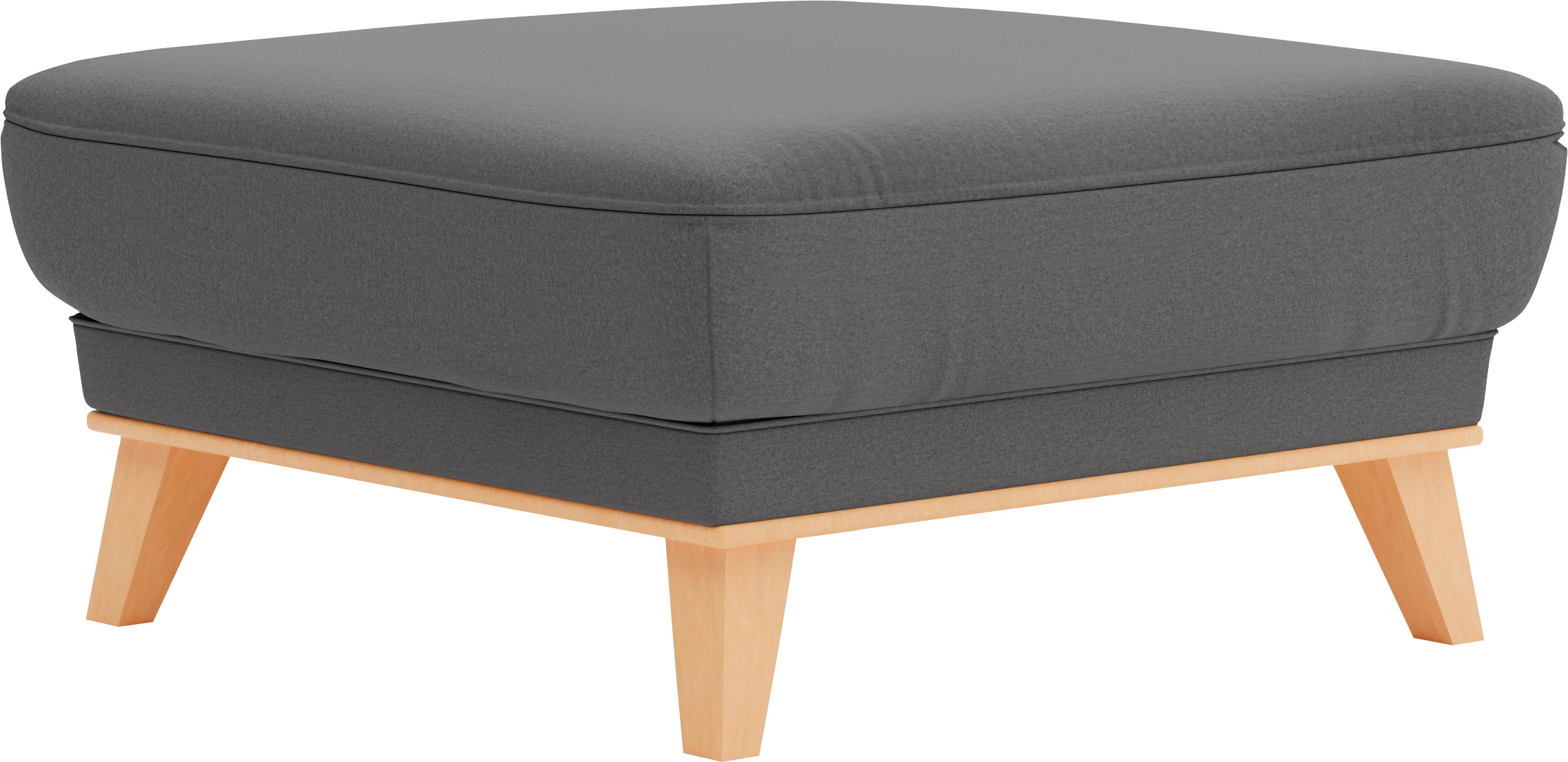 sit&more Polsterhocker »Lavida«, Mit elegantem Holzrahmen