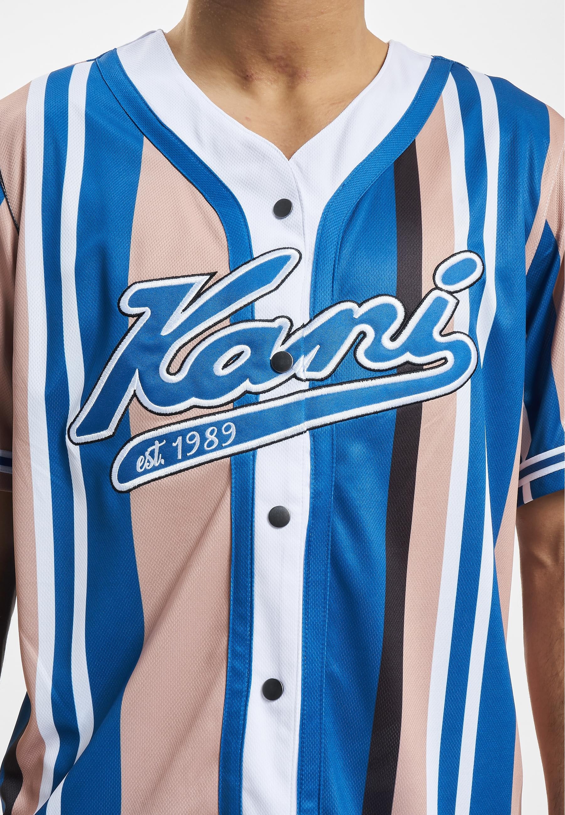 Karl Kani T-Shirt »Karl Kani Herren KM232-010-2 KK Varsity Striped Baseball Shirt«, (1 tlg.)
