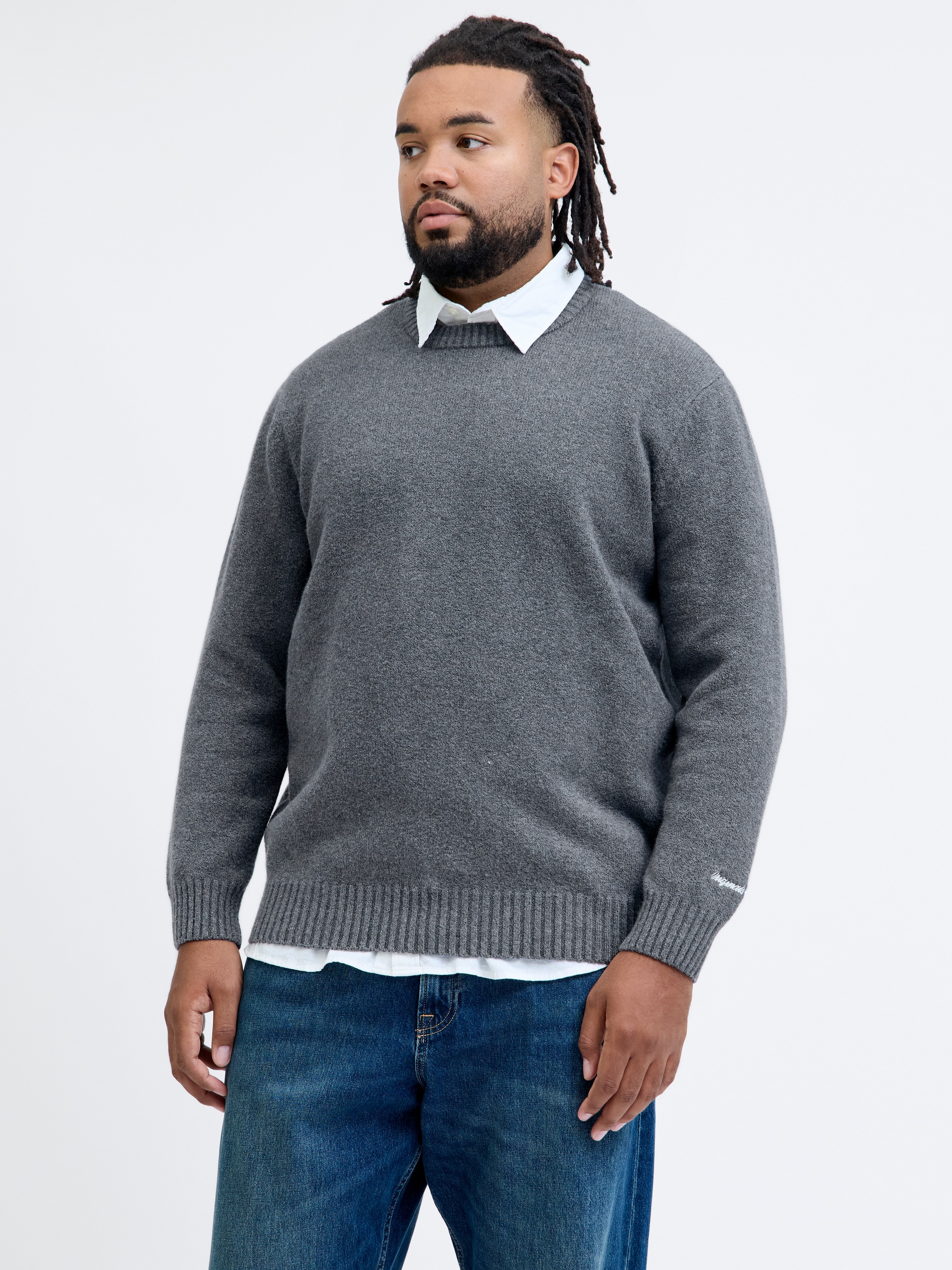 Jack & Jones PlusSize Strickpullover "JORNORREBRO KNIT CREW NECK PLS" günstig online kaufen
