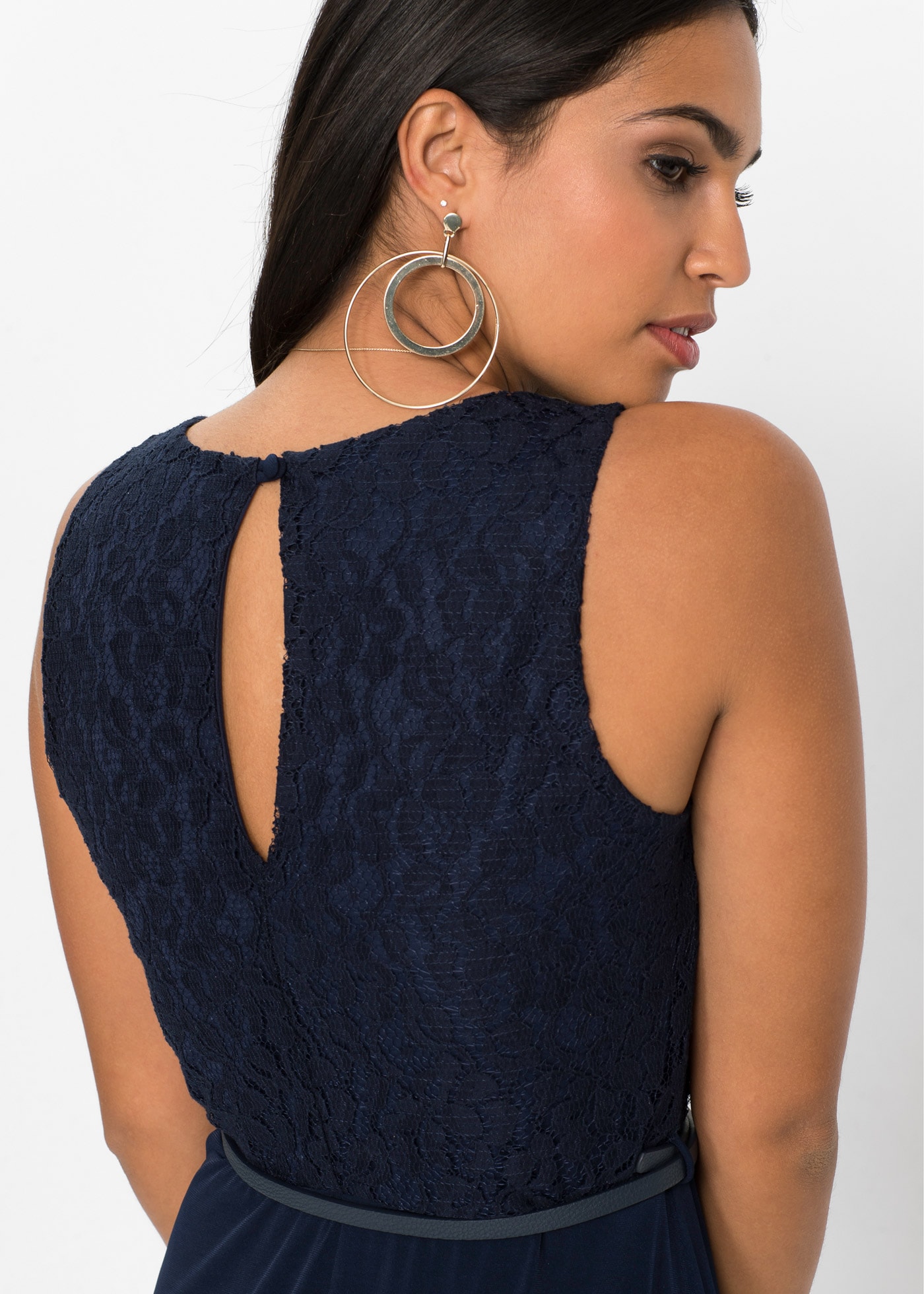 bonprix 2-in-1-Kleid »Abend-Maxikleid mit Gürtel (2-tlg.Set)« Set, 2,  Abend-Maxikleid mit Gürtel (2-tlg.Set)