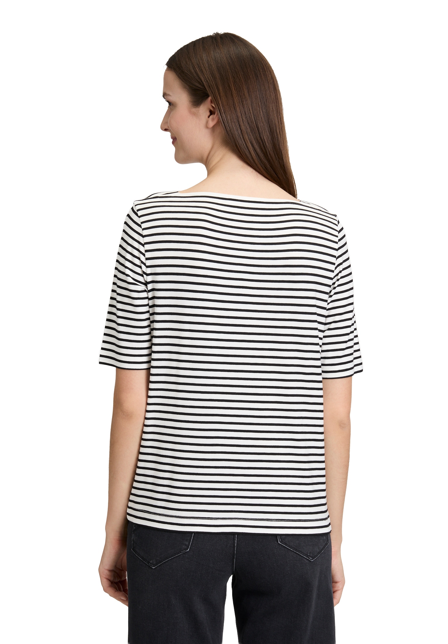 Betty&Co Kurzarmshirt »Betty & Co Streifenshirt mit U-Boot-Ausschnitt«, (1 tlg.)
