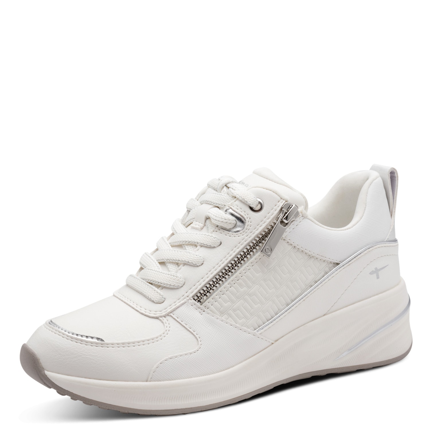 Tamaris Keilsneaker Halbschuh, Freizeitschuh mit Außenreißverschluss, schmale Form